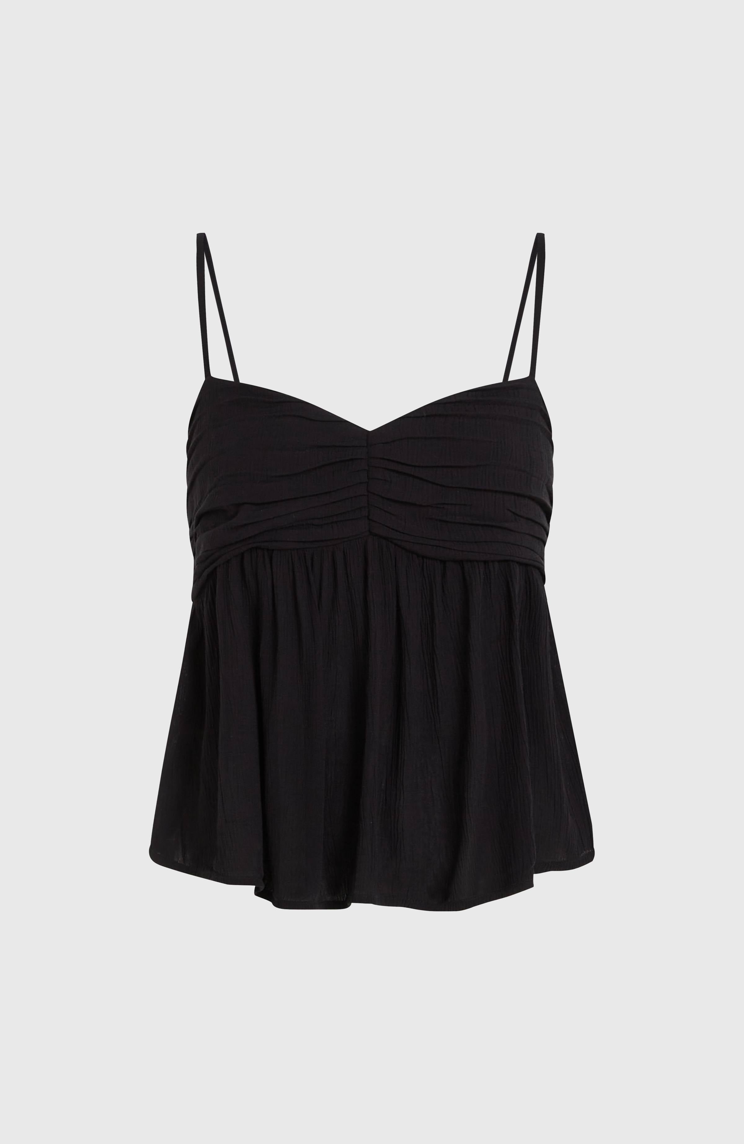 Reeta Woven Top Black Out