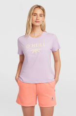 Front Print T-Shirt Pale Lavender