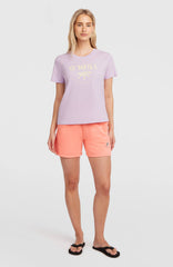 Front Print T-Shirt Pale Lavender