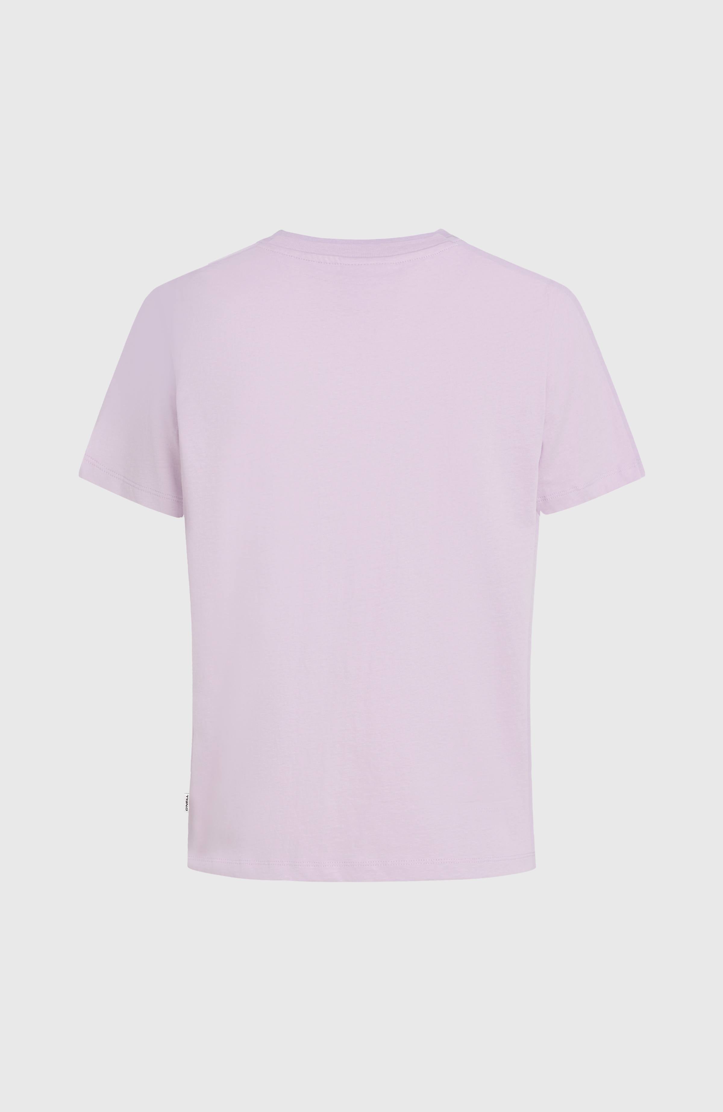 Front Print T-Shirt Pale Lavender
