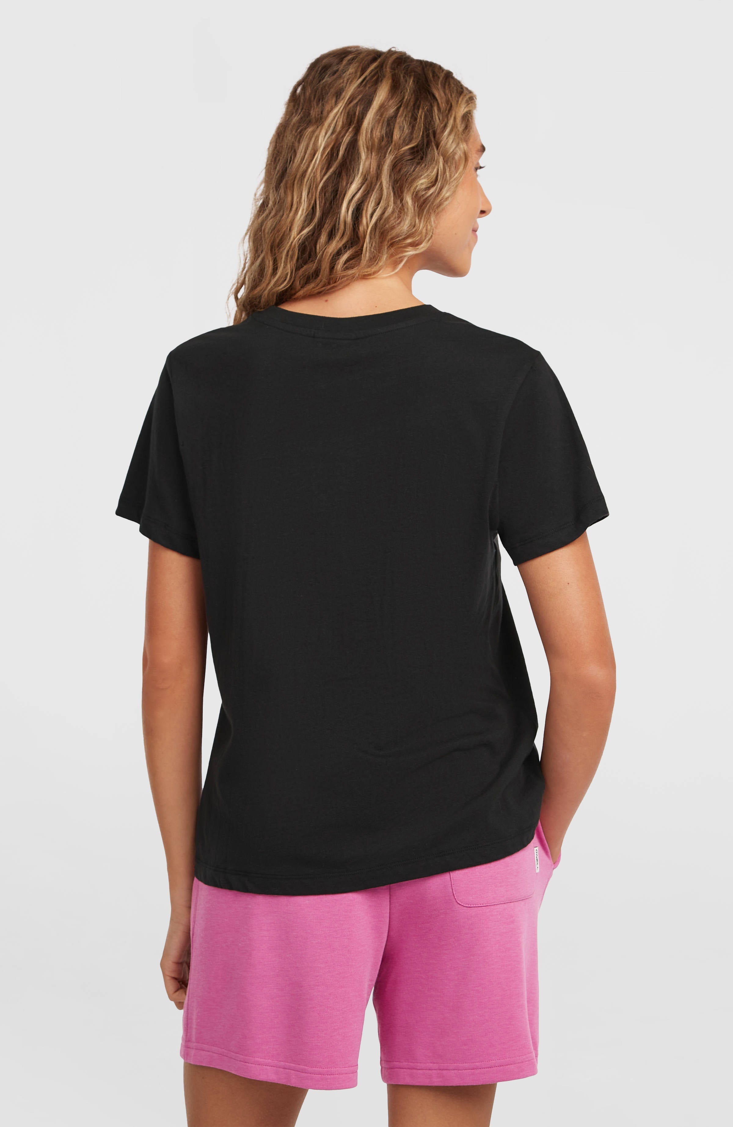 Front Print T-Shirt Black Out