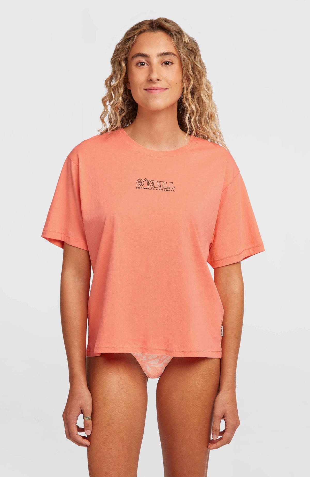 O’Neill Boxy Back Print T-Shirt Funky Peach
