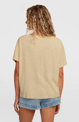 Essentials O'Neill Script Scoop Neck T-Shirt Cocoa Sand