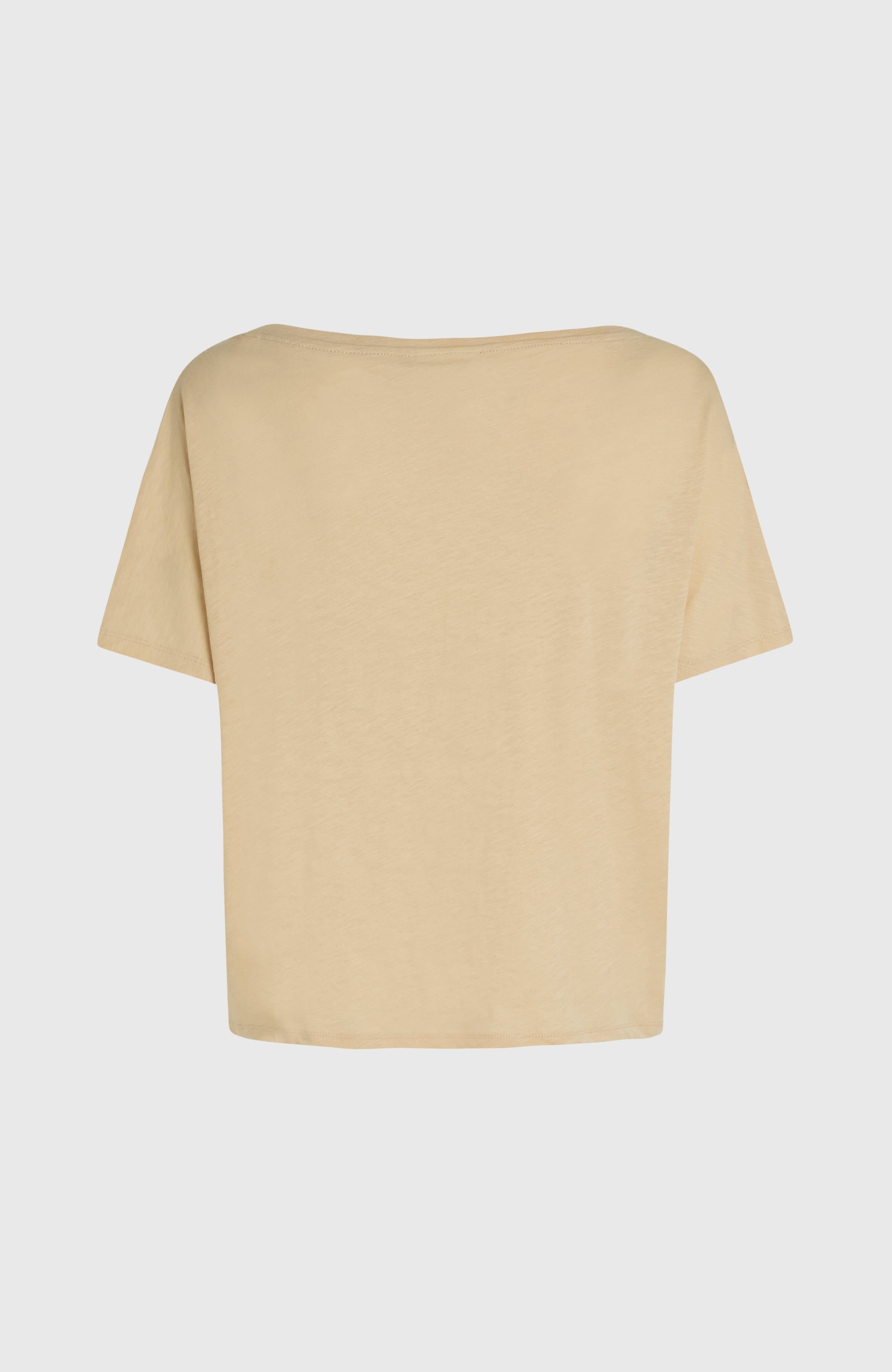 Essentials O'Neill Script Scoop Neck T-Shirt Cocoa Sand