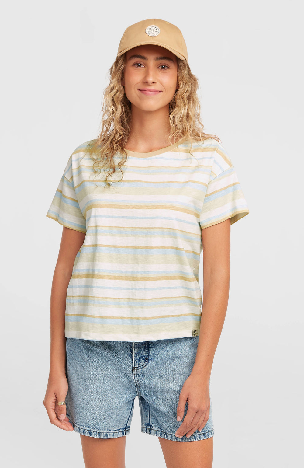 O'Riginals Boxy Stripe T-Shirt Blue Originals tee stripe