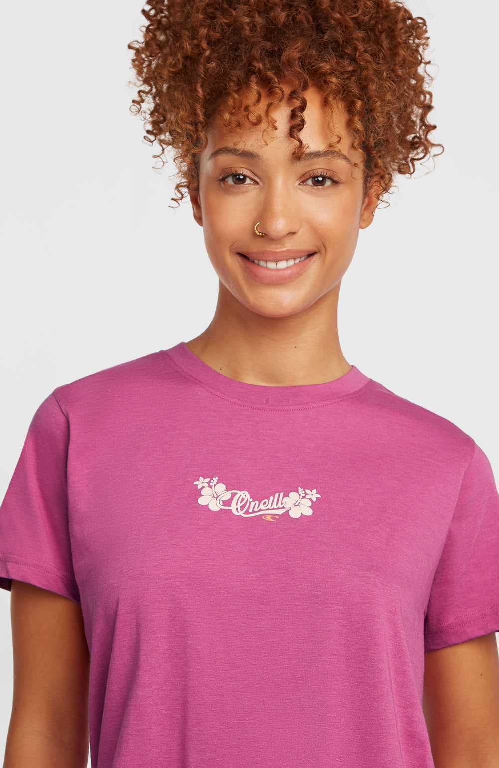 Essentials Script T-Shirt Electric Fuschia