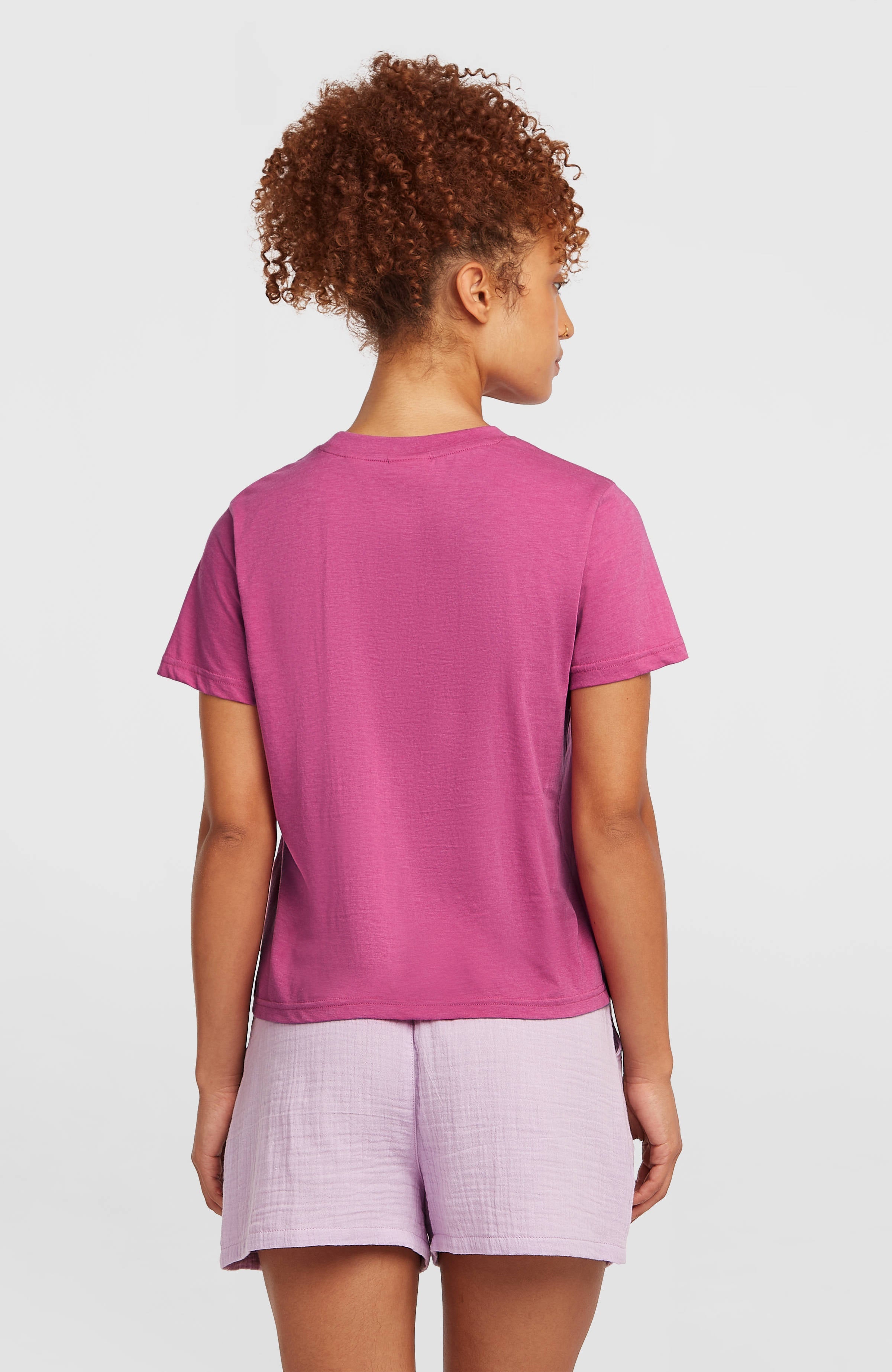 Essentials Script T-Shirt Electric Fuschia