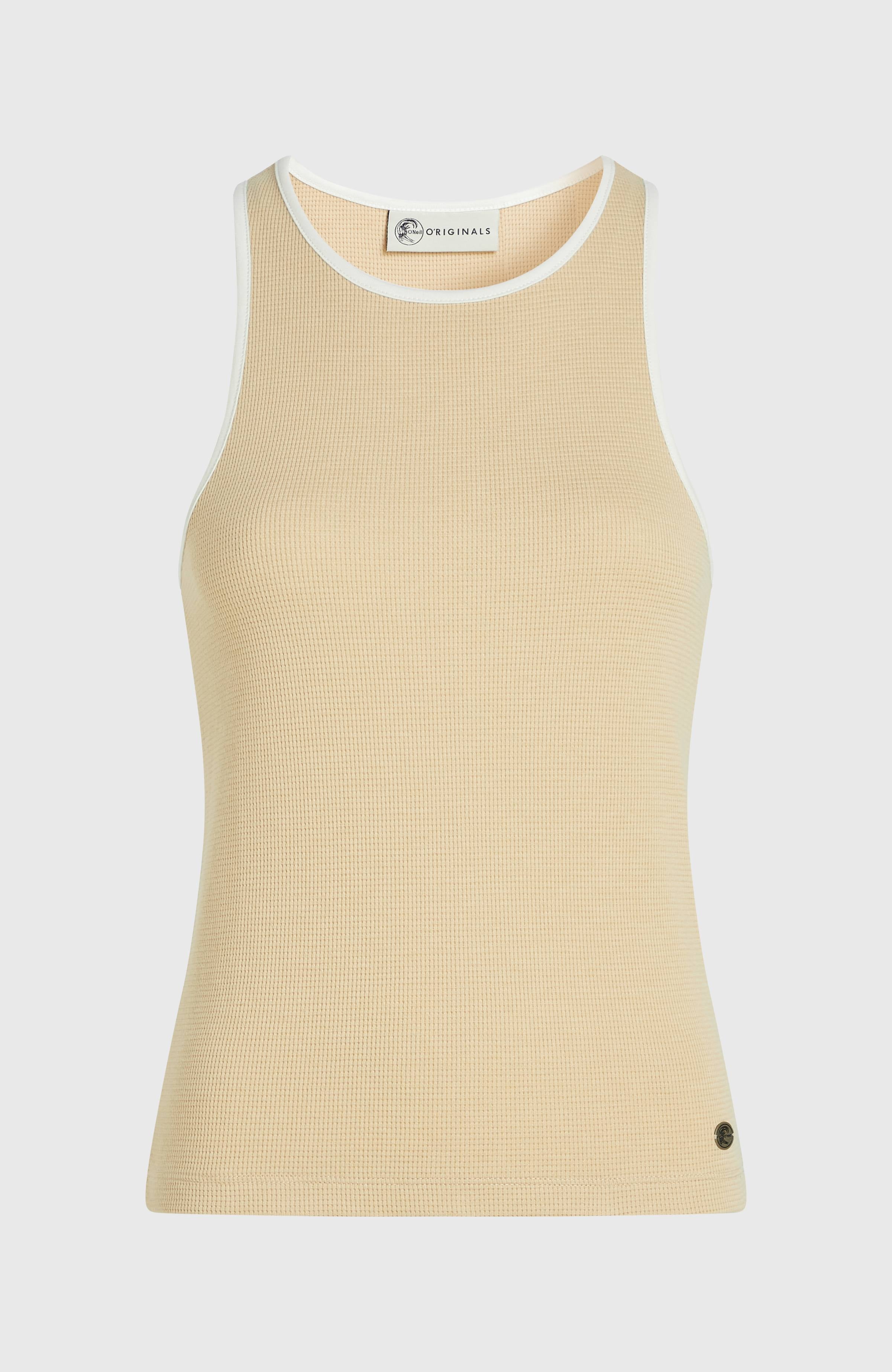 O'Riginals Waffle Tank Top Cocoa Sand