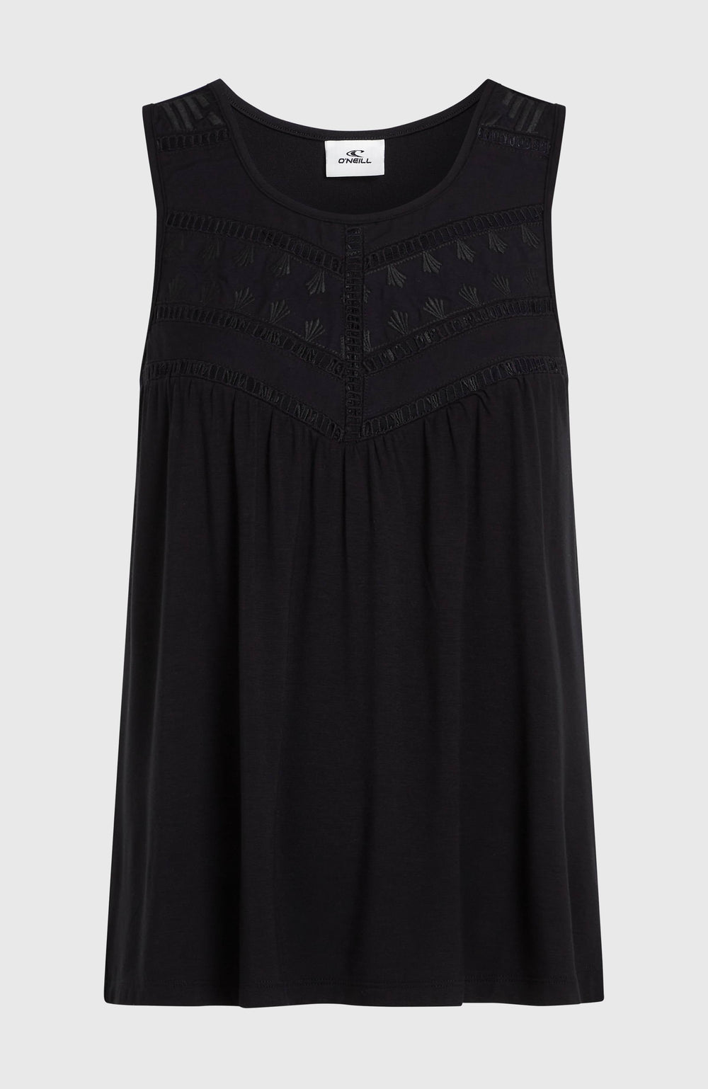 Essentials Tokeena Embroidery Tank Black Out