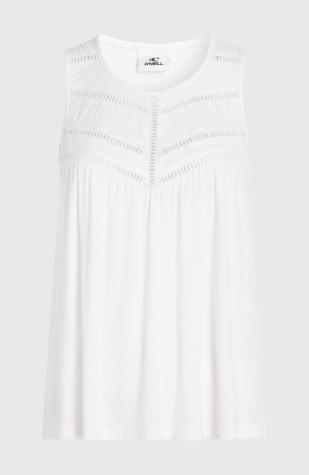 Essentials Tokeena Embroidery Tank Snow White