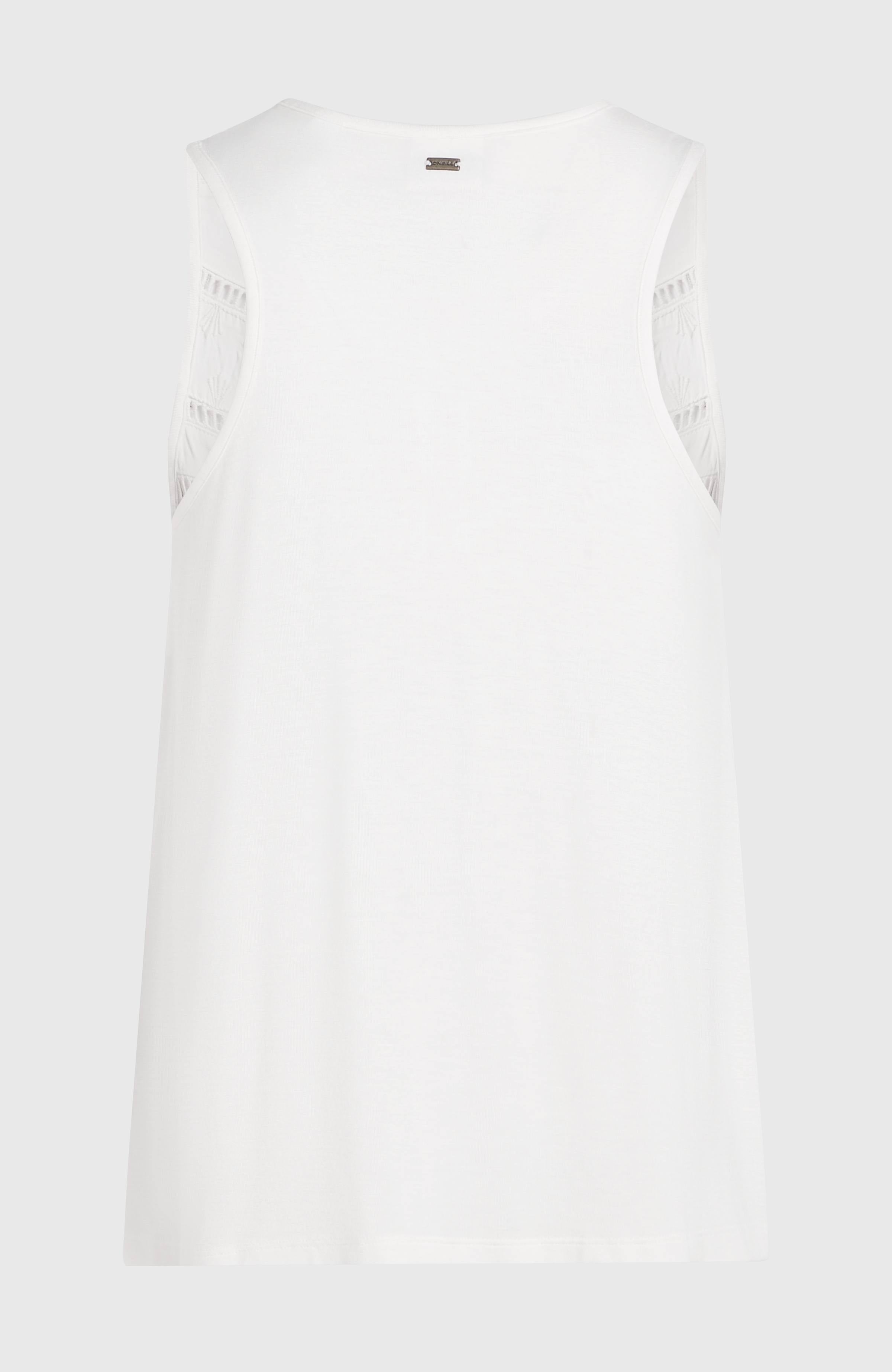 Essentials Tokeena Embroidery Tank Snow White