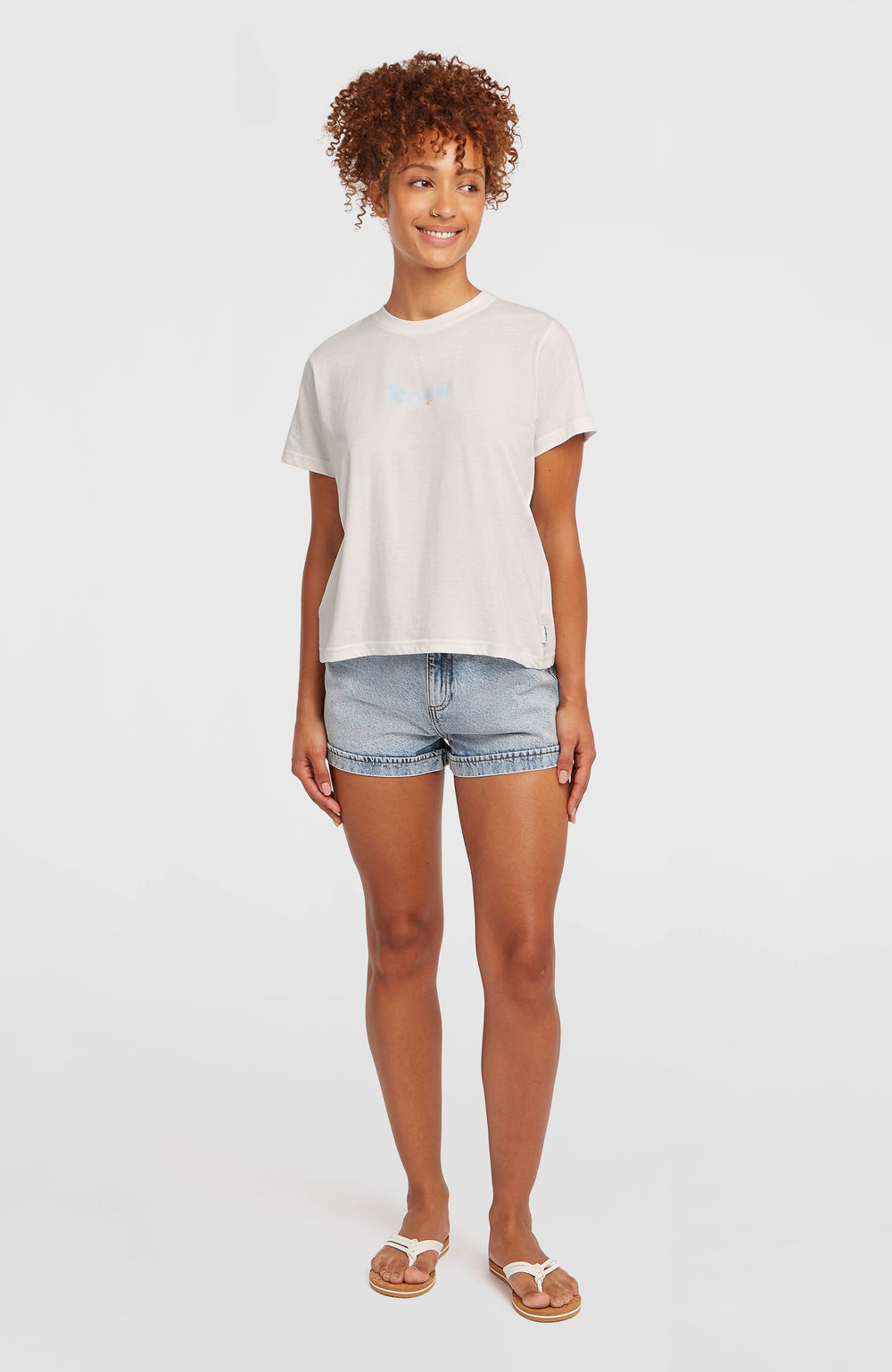 Essentials Script T-Shirt Snow White