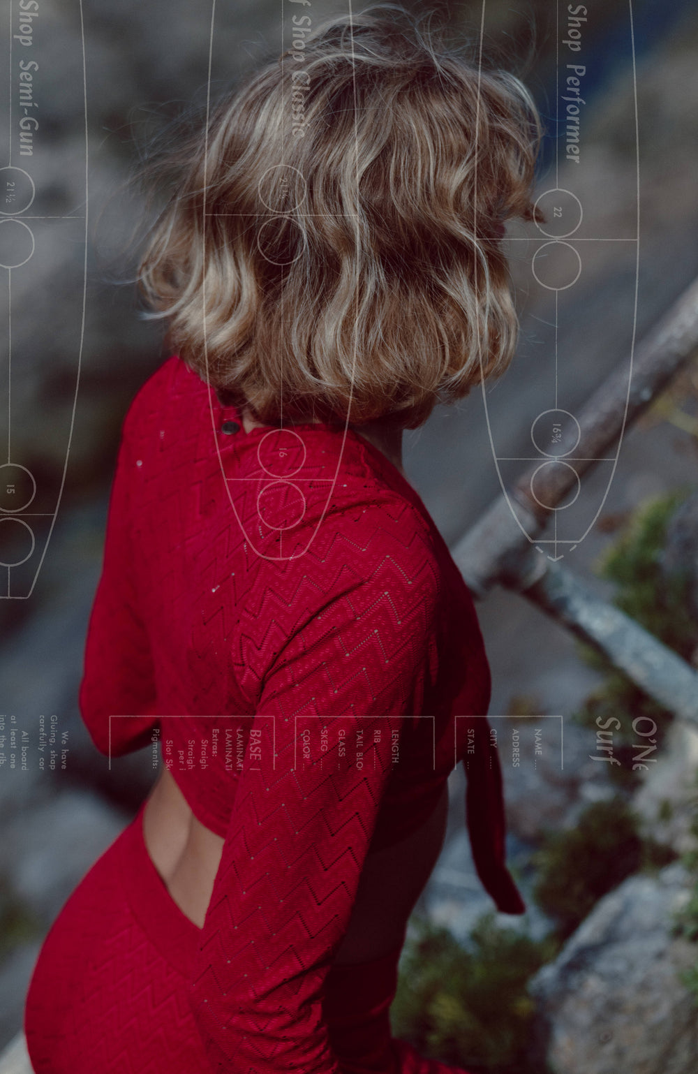 O'Riginals Knotted Long-Sleeve T-Shirt Midnight Poppy