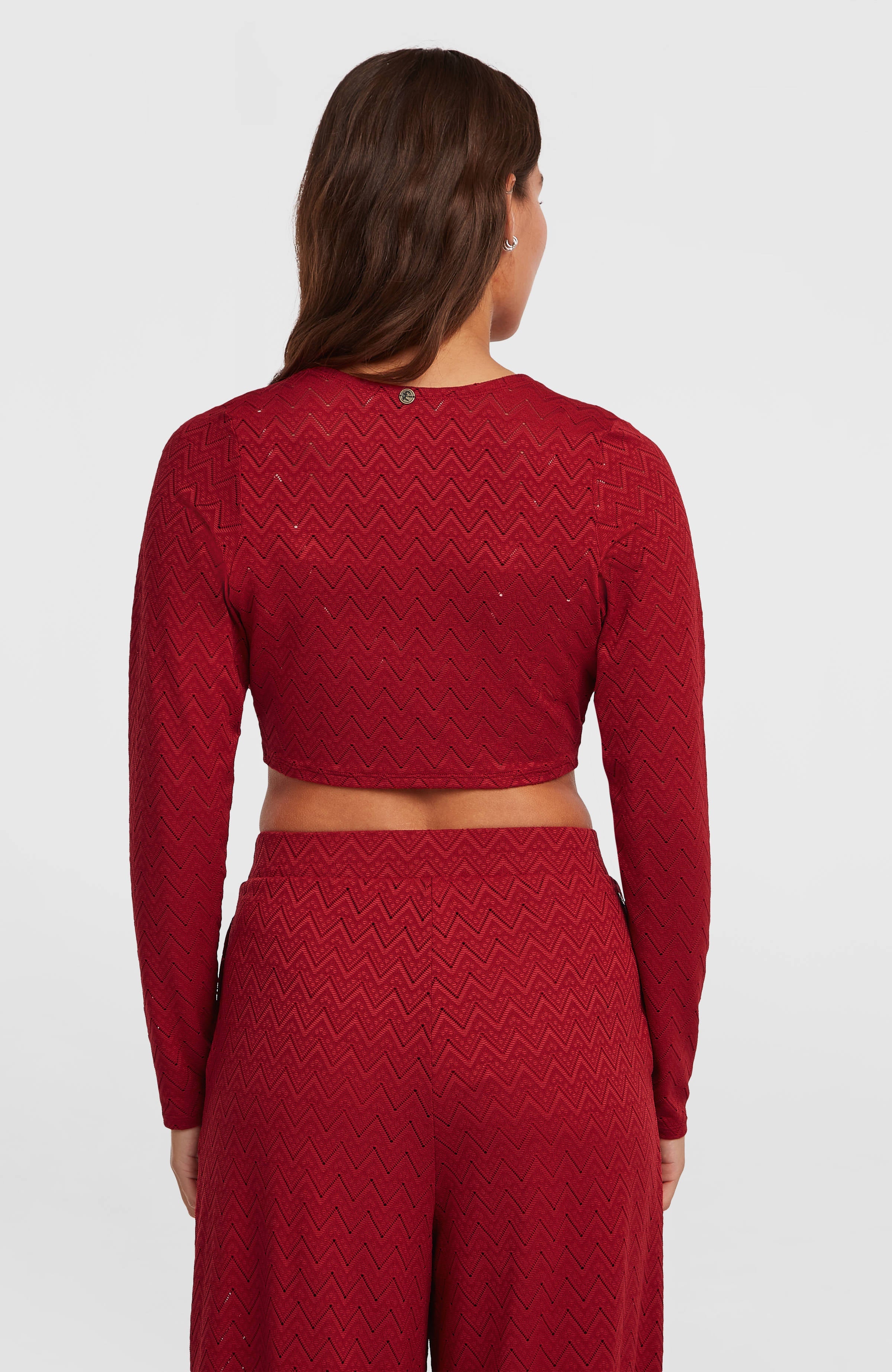 O'Riginals Knotted Long-Sleeve T-Shirt Midnight Poppy