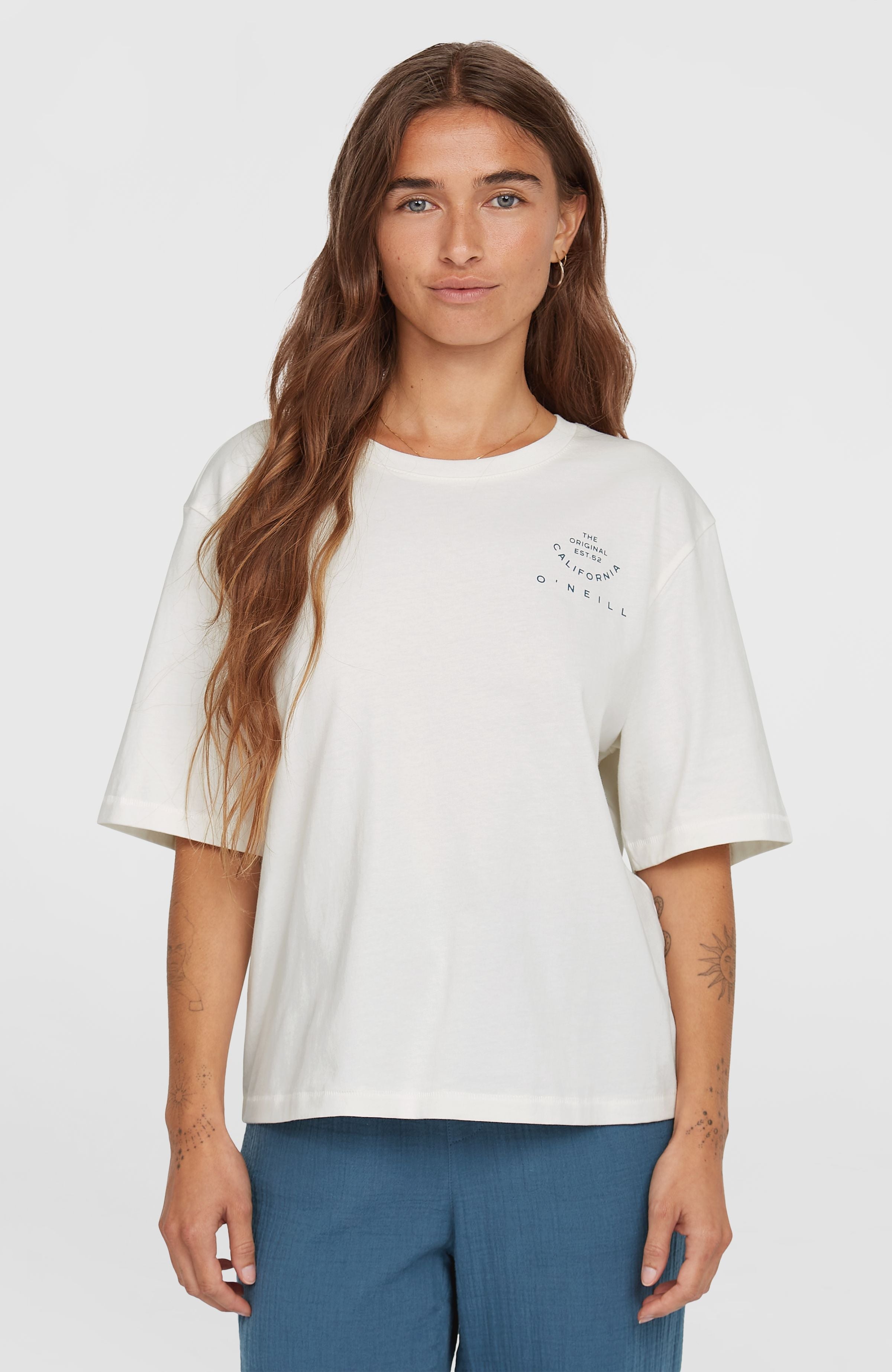 Summer Musthaves Back Print T-Shirt Snow White