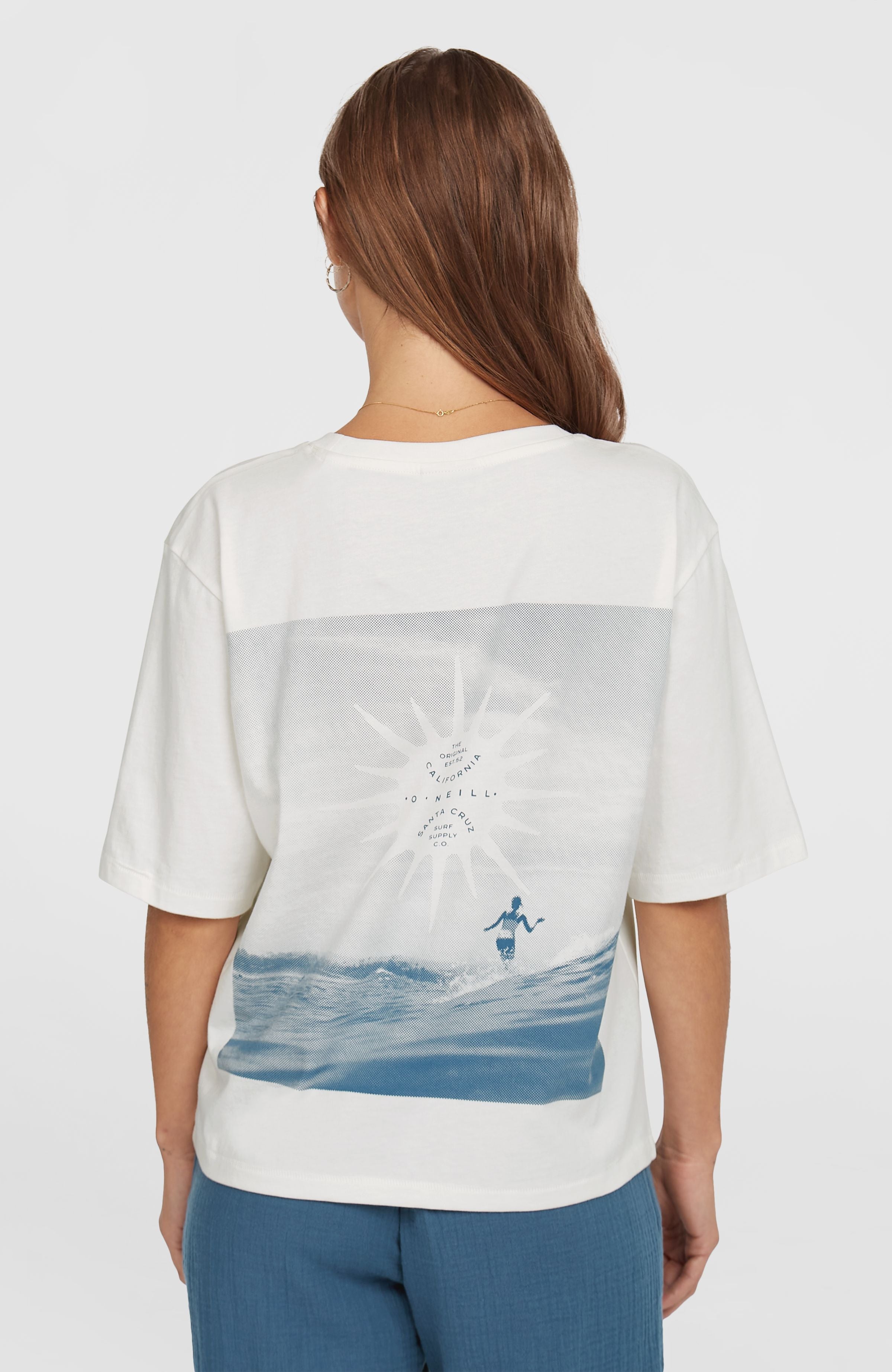 Summer Musthaves Back Print T-Shirt Snow White