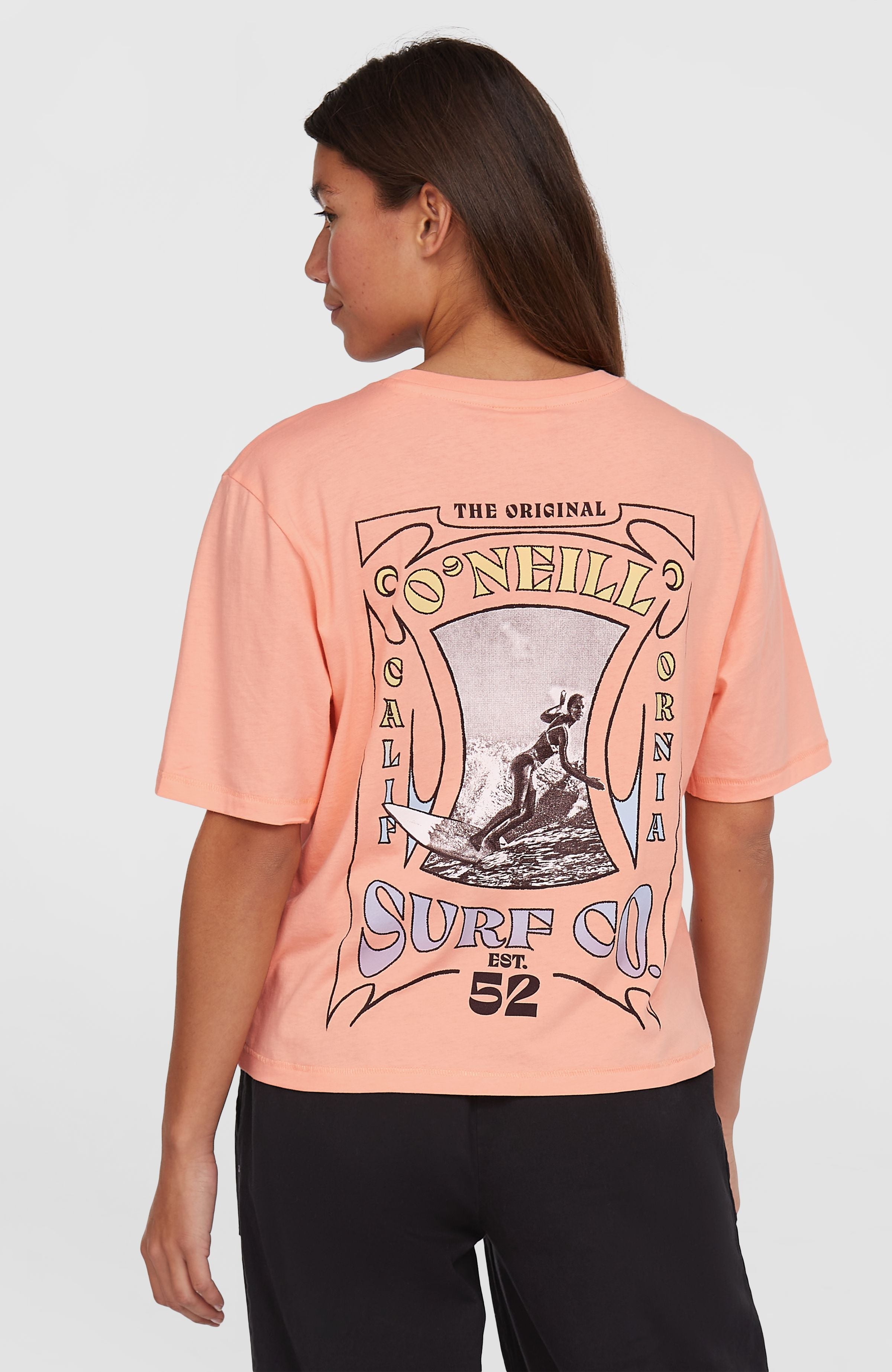 Summer Musthaves Back Print T-Shirt Coral Pop