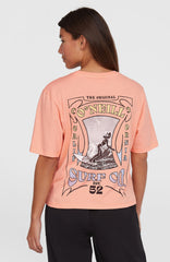 Summer Musthaves Back Print T-Shirt Coral Pop