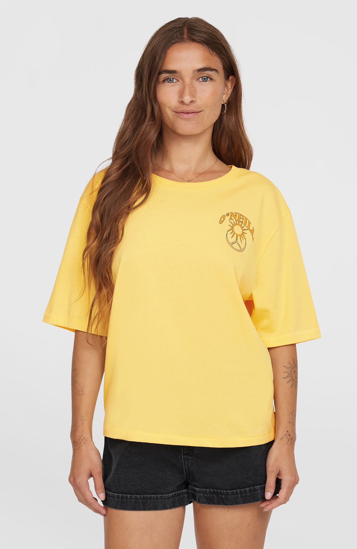Summer Musthaves Back Print T-Shirt Tender Buttercup