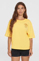 Summer Musthaves Back Print T-Shirt Tender Buttercup