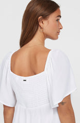 Huges Woven Top Snow White