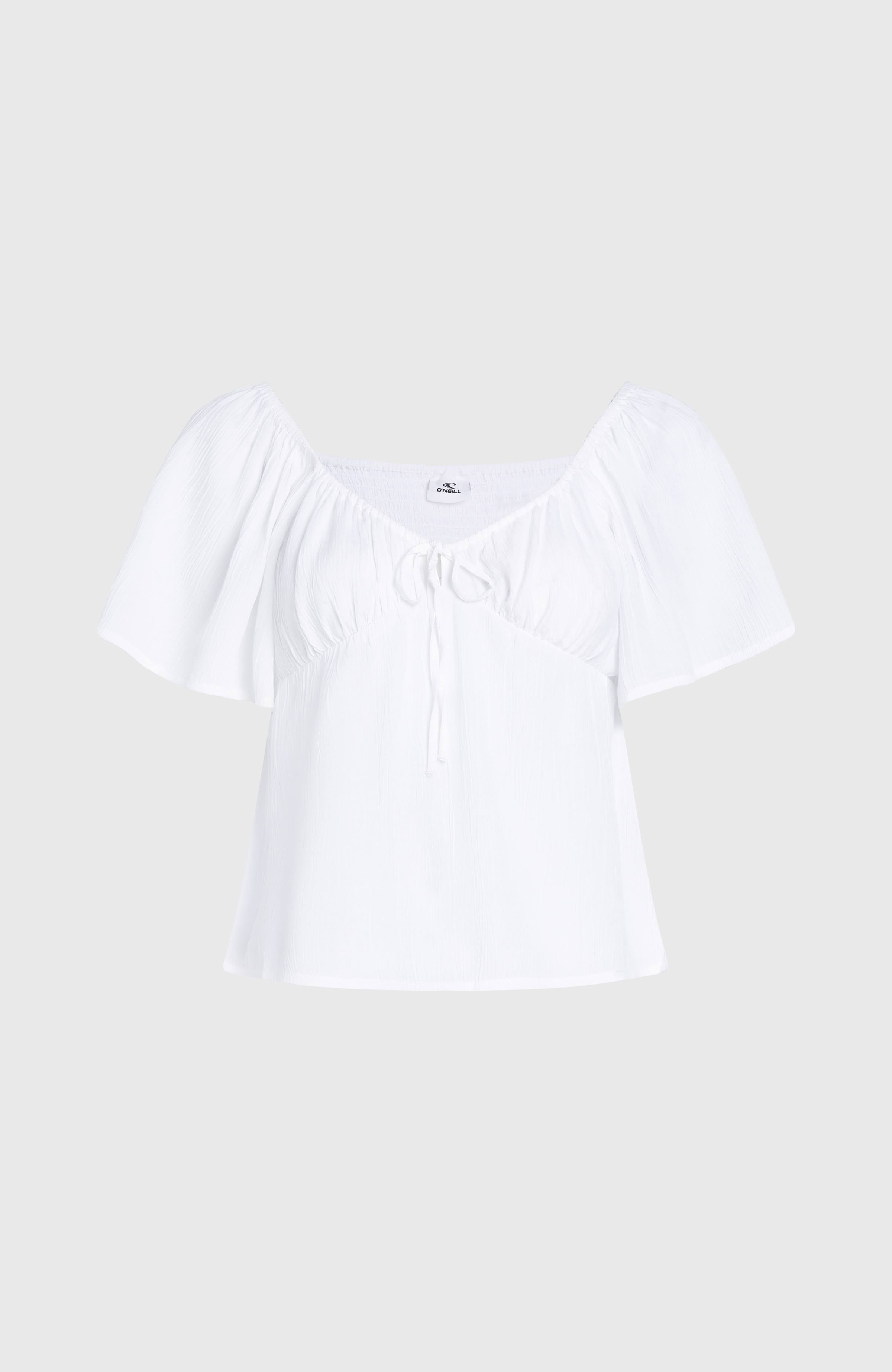 Huges Woven Top Snow White