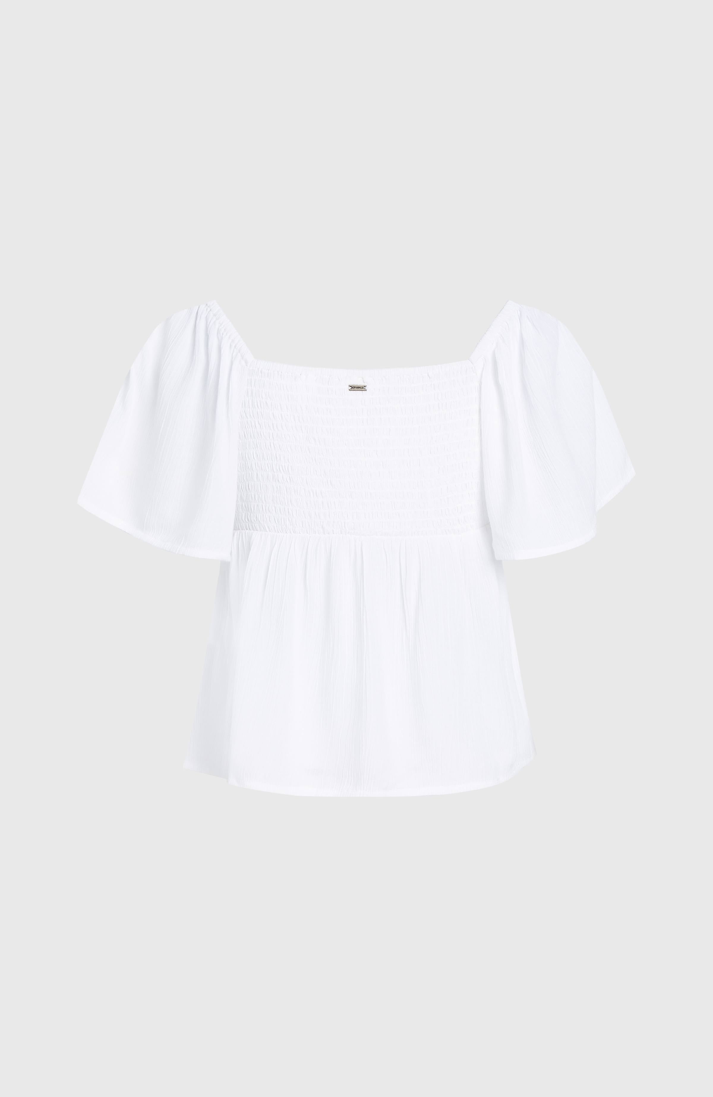 Huges Woven Top Snow White