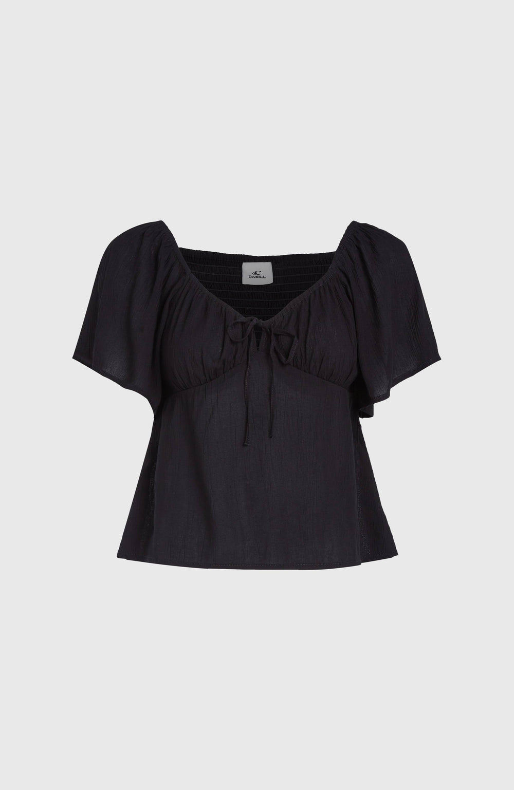 Huges Woven Top Black Out