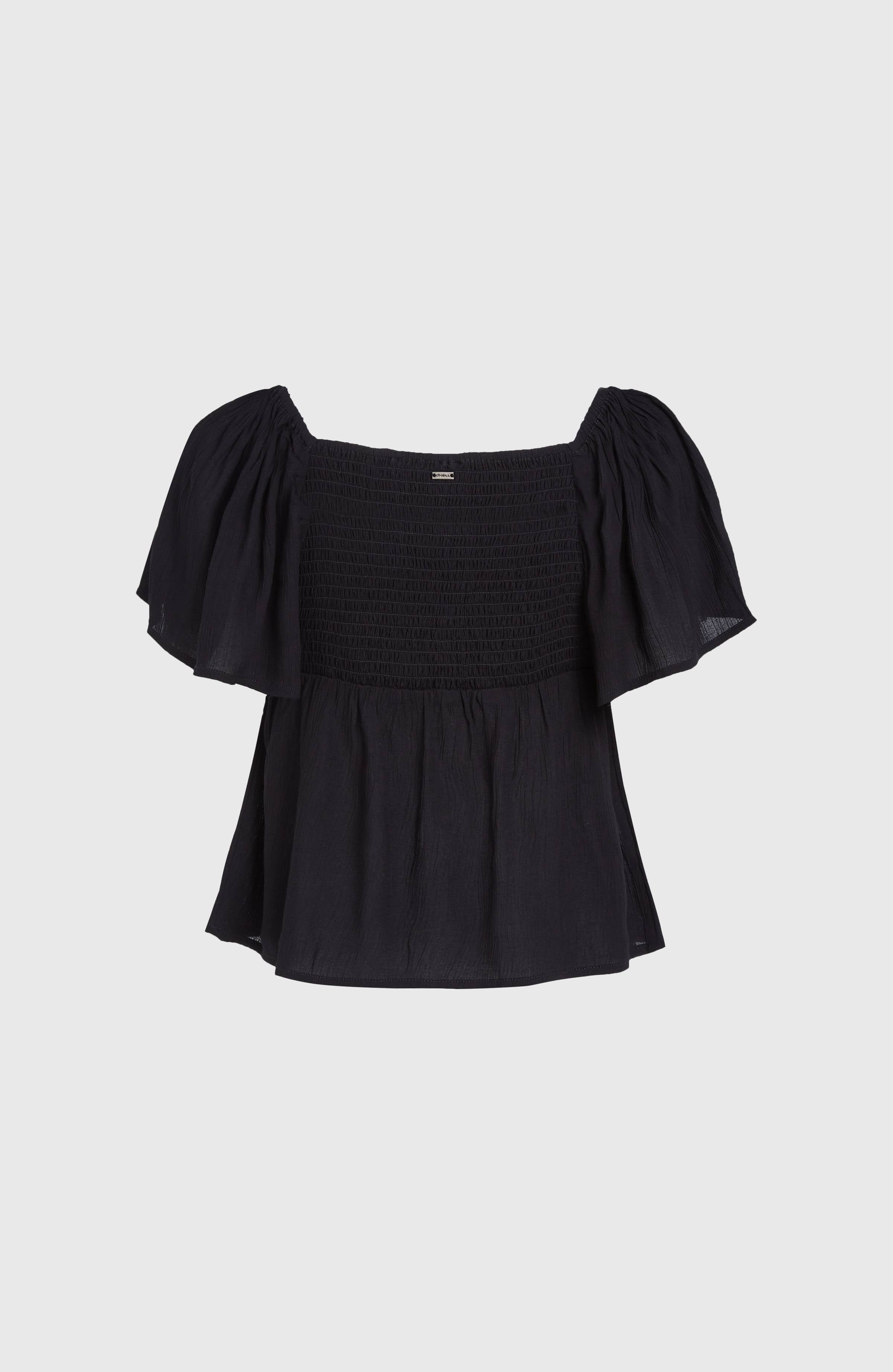 Huges Woven Top Black Out