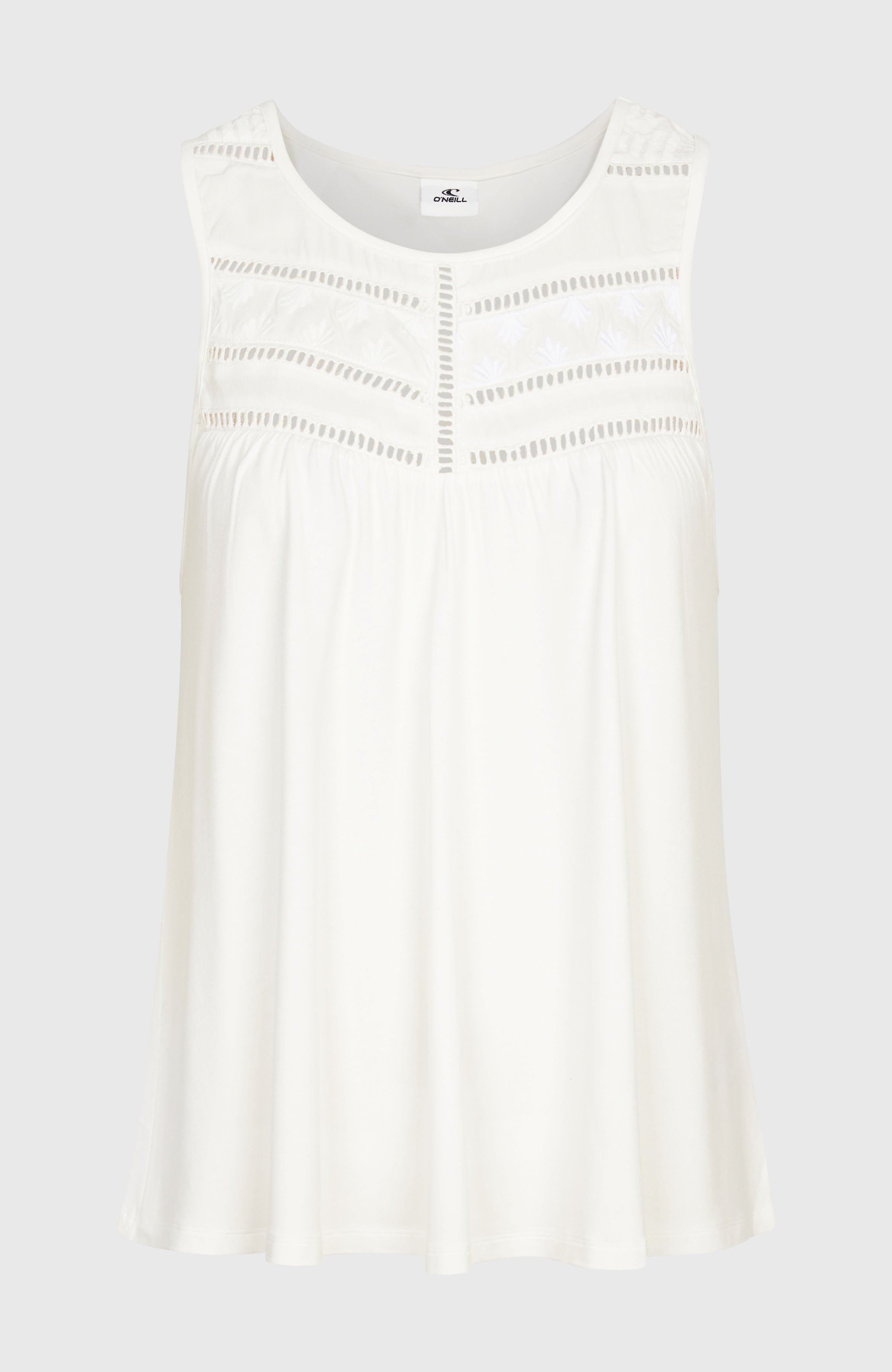 Essentials Tokeena Embroidery Tank Snow White