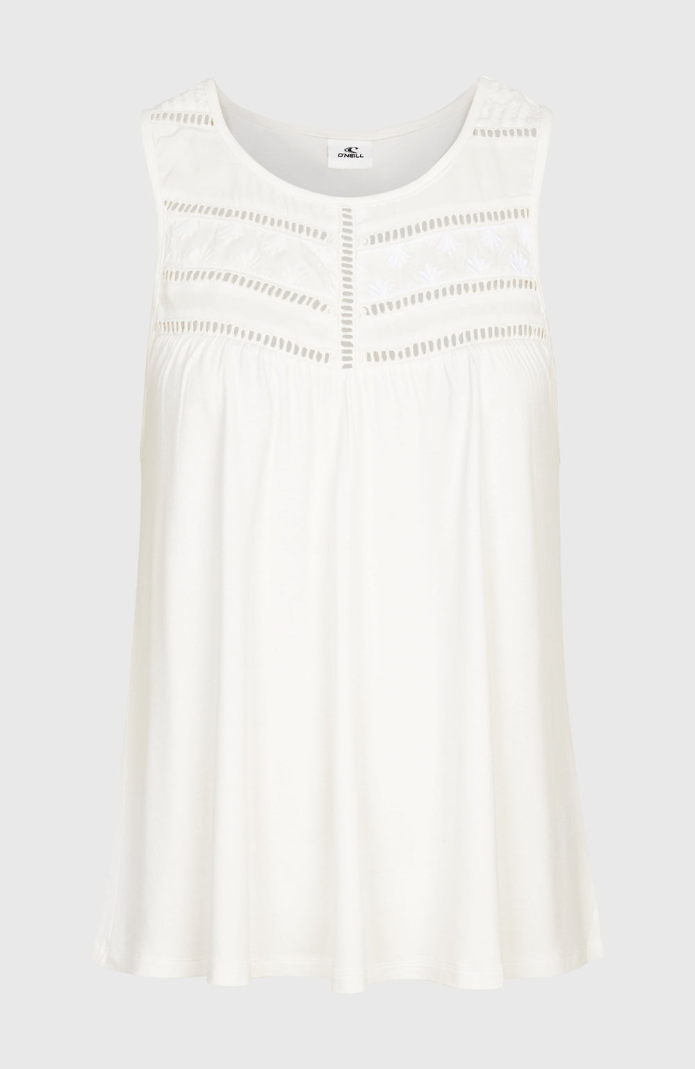 Essentials Tokeena Embroidery Tank Snow White