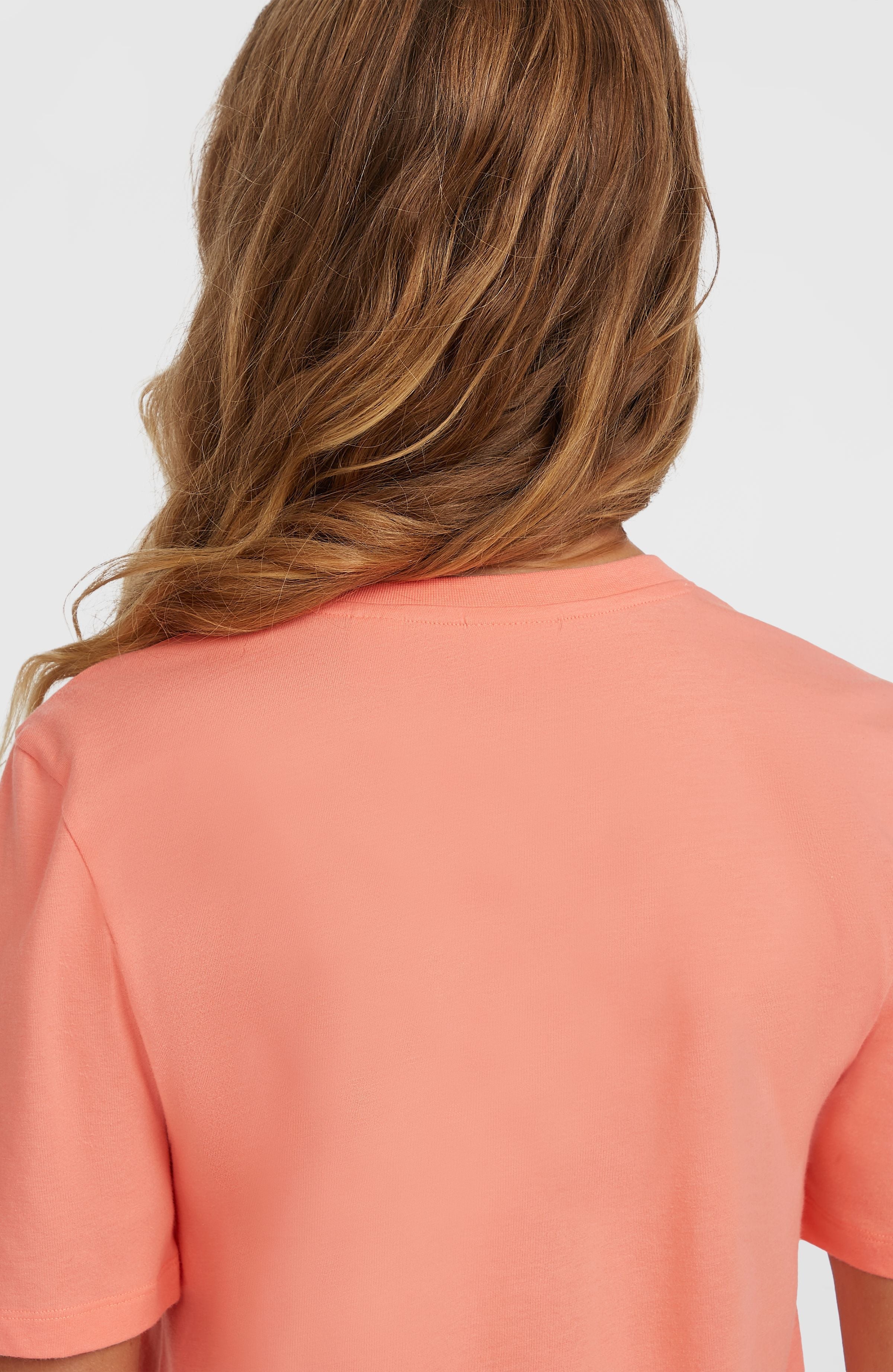 Essentials Script T-Shirt Coral Pink
