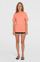 Essentials Script T-Shirt Coral Pink