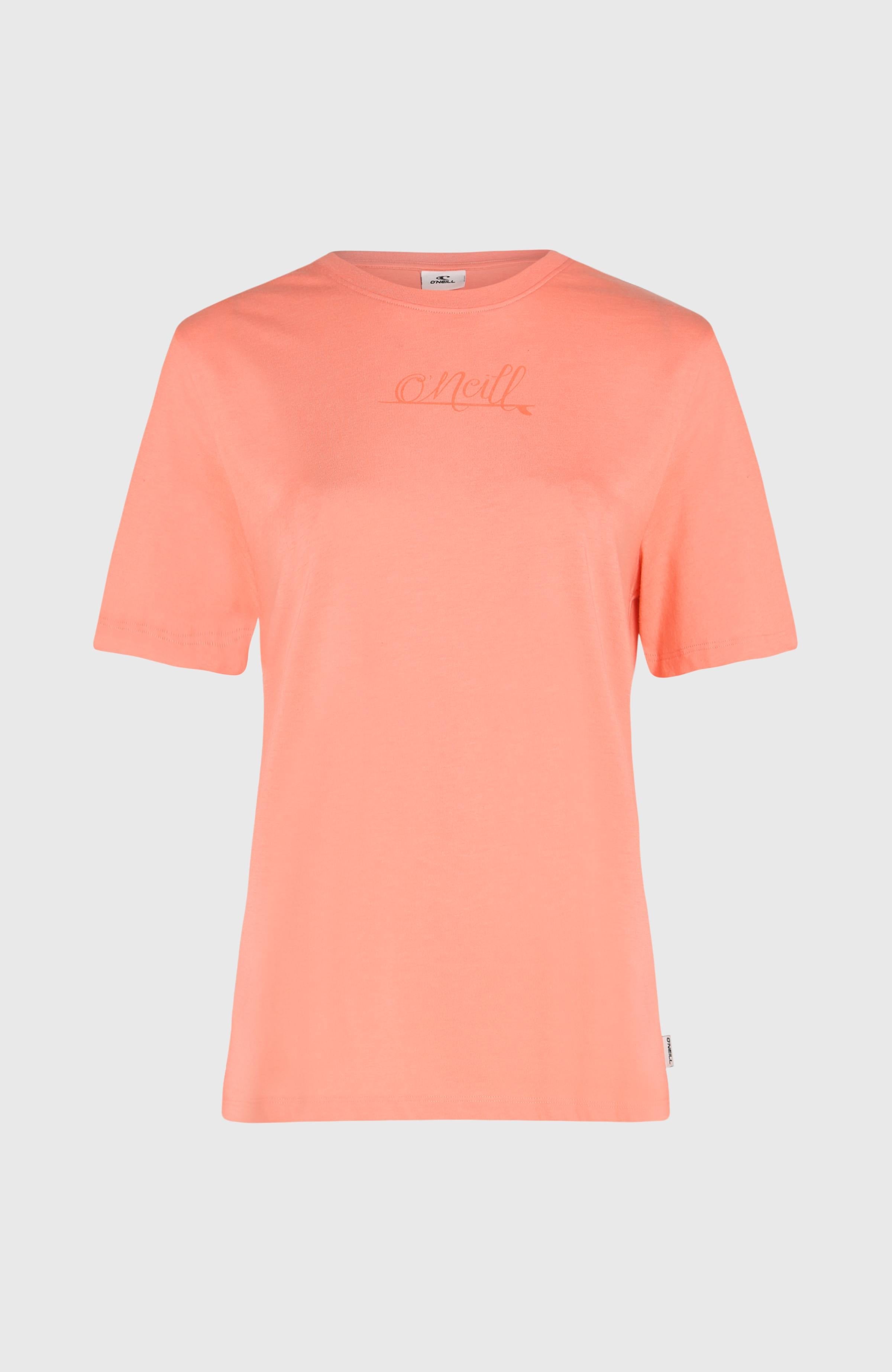 Essentials Script T-Shirt Coral Pink