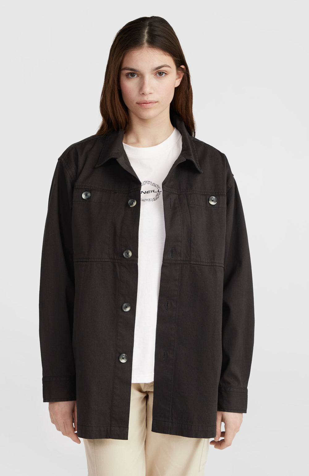 Twill Overshirt Black Out