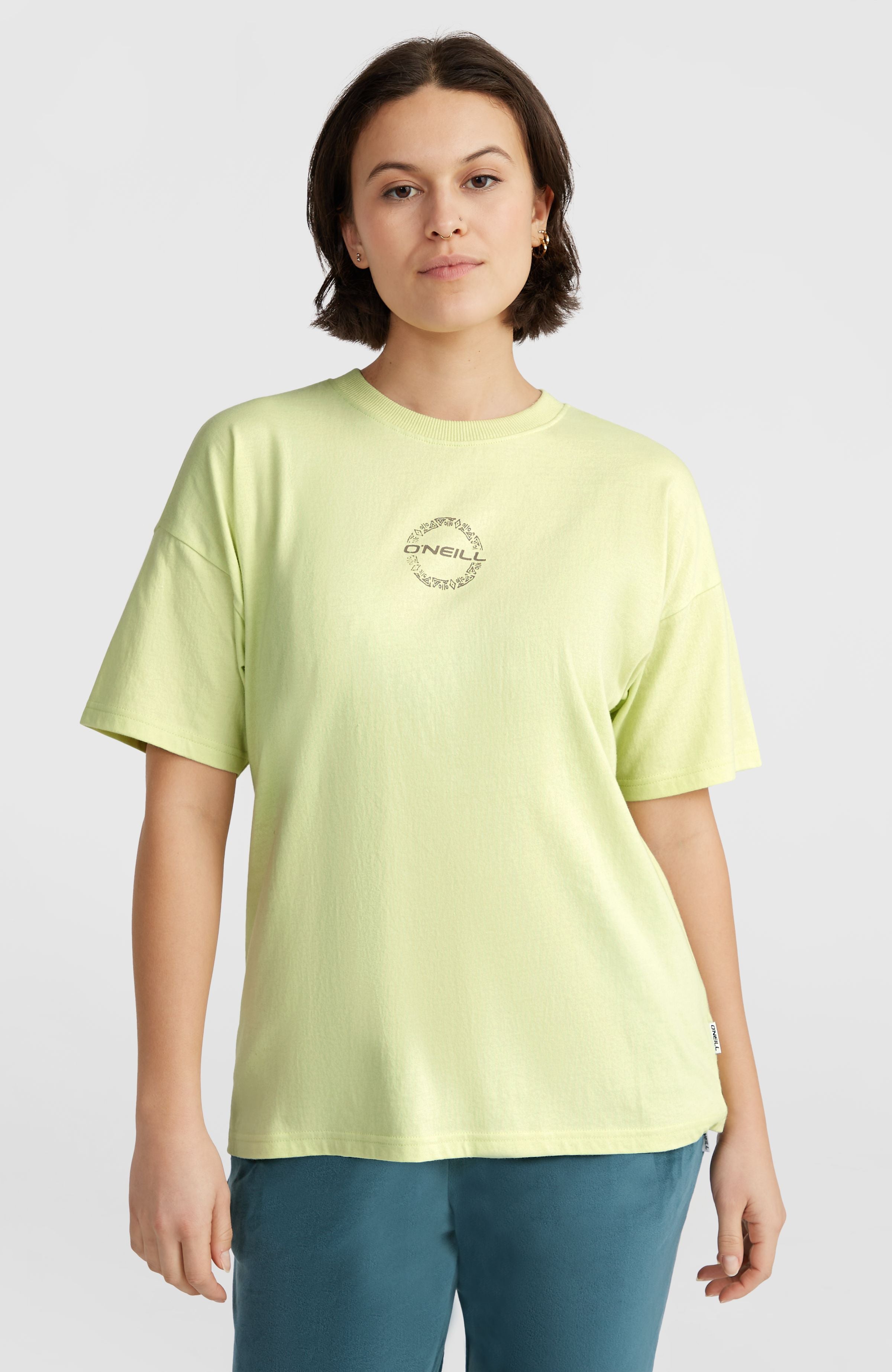 Back Graphic T-Shirt Lime Wash