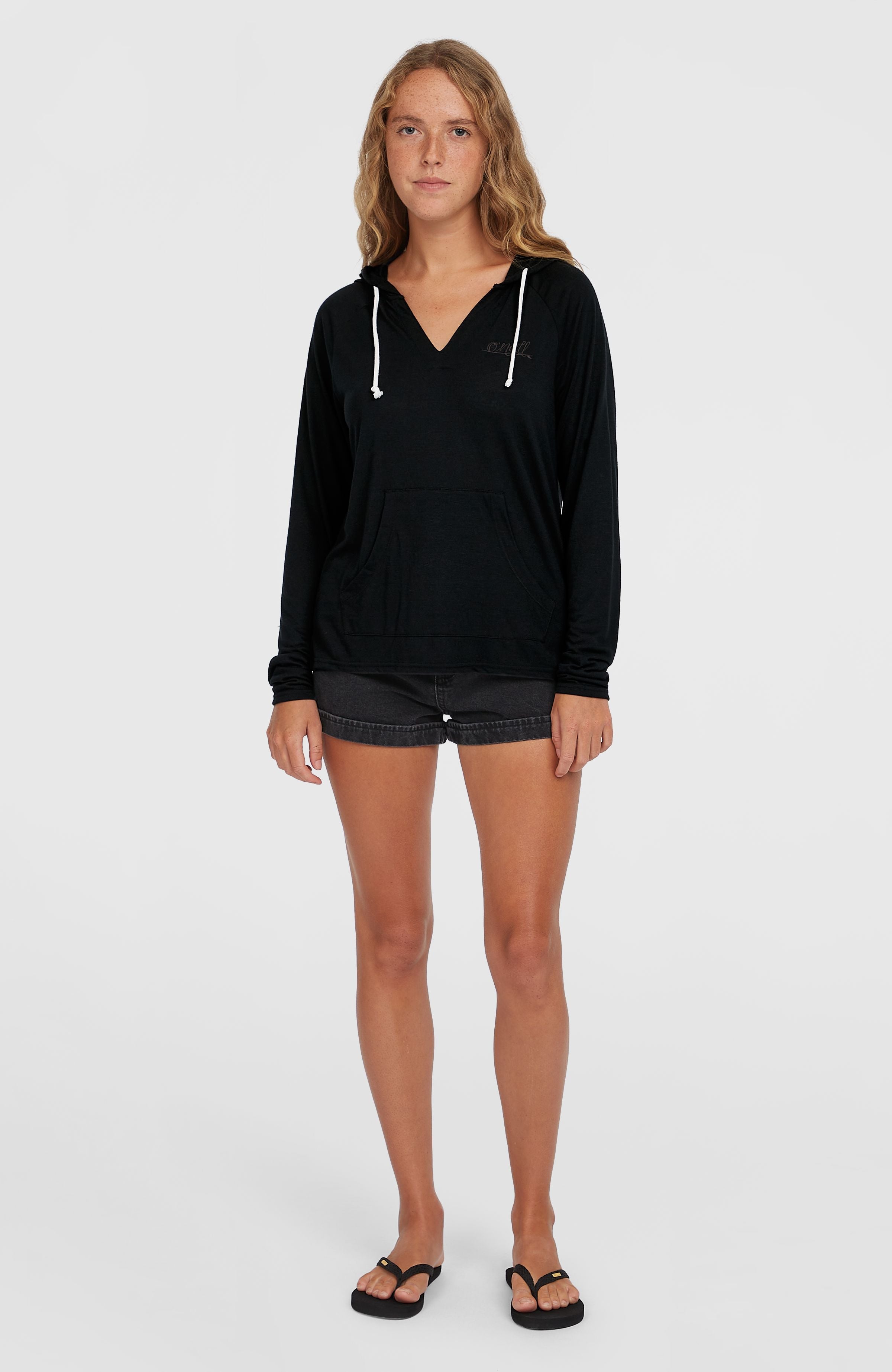 Essentials Long Sleeve Hoodie Black Out