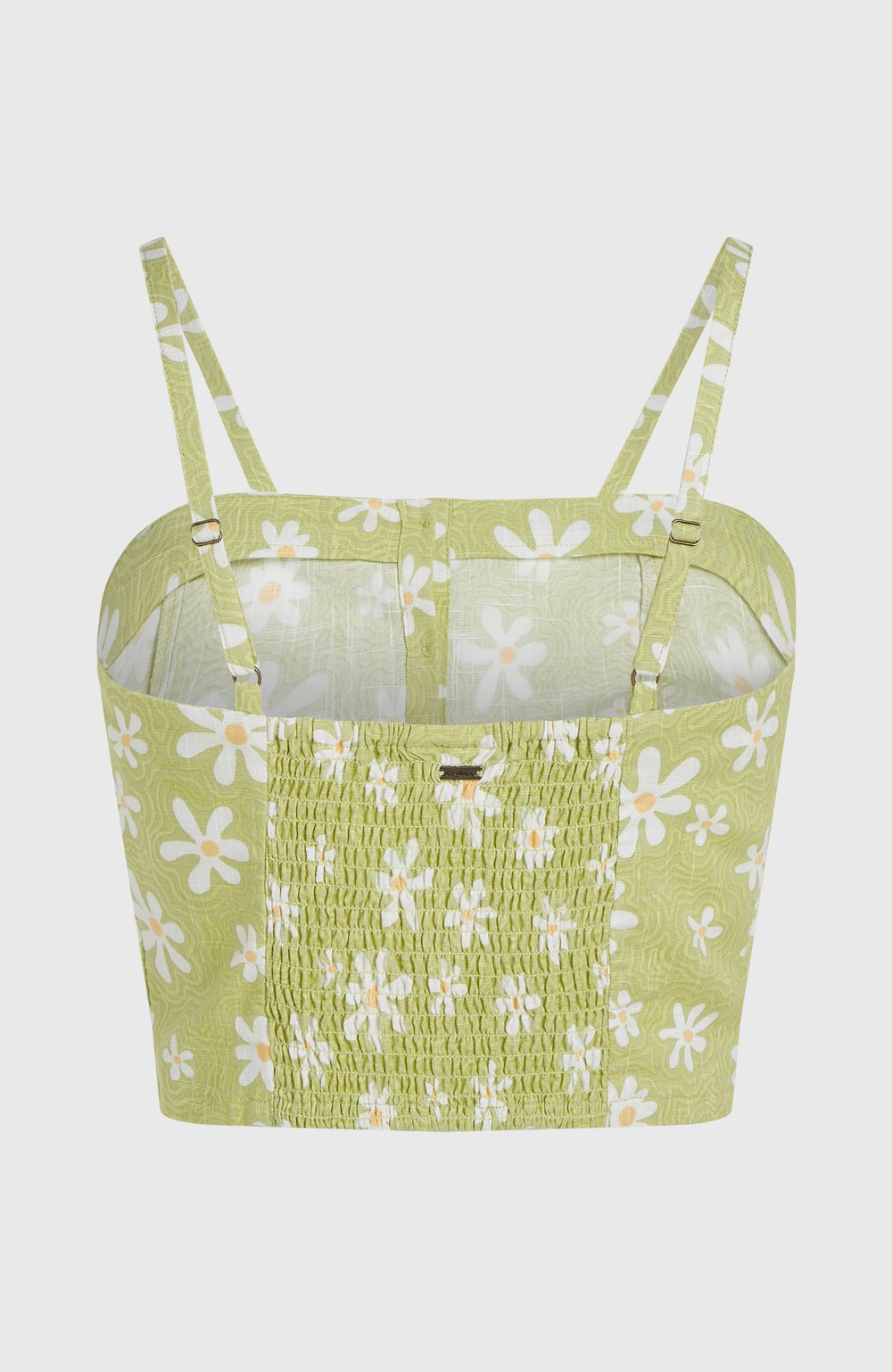 Beach Vintage Cropped Top Green Daisyline