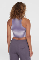 Jess Rib Tanktop Purple Yarn Dye Stripe