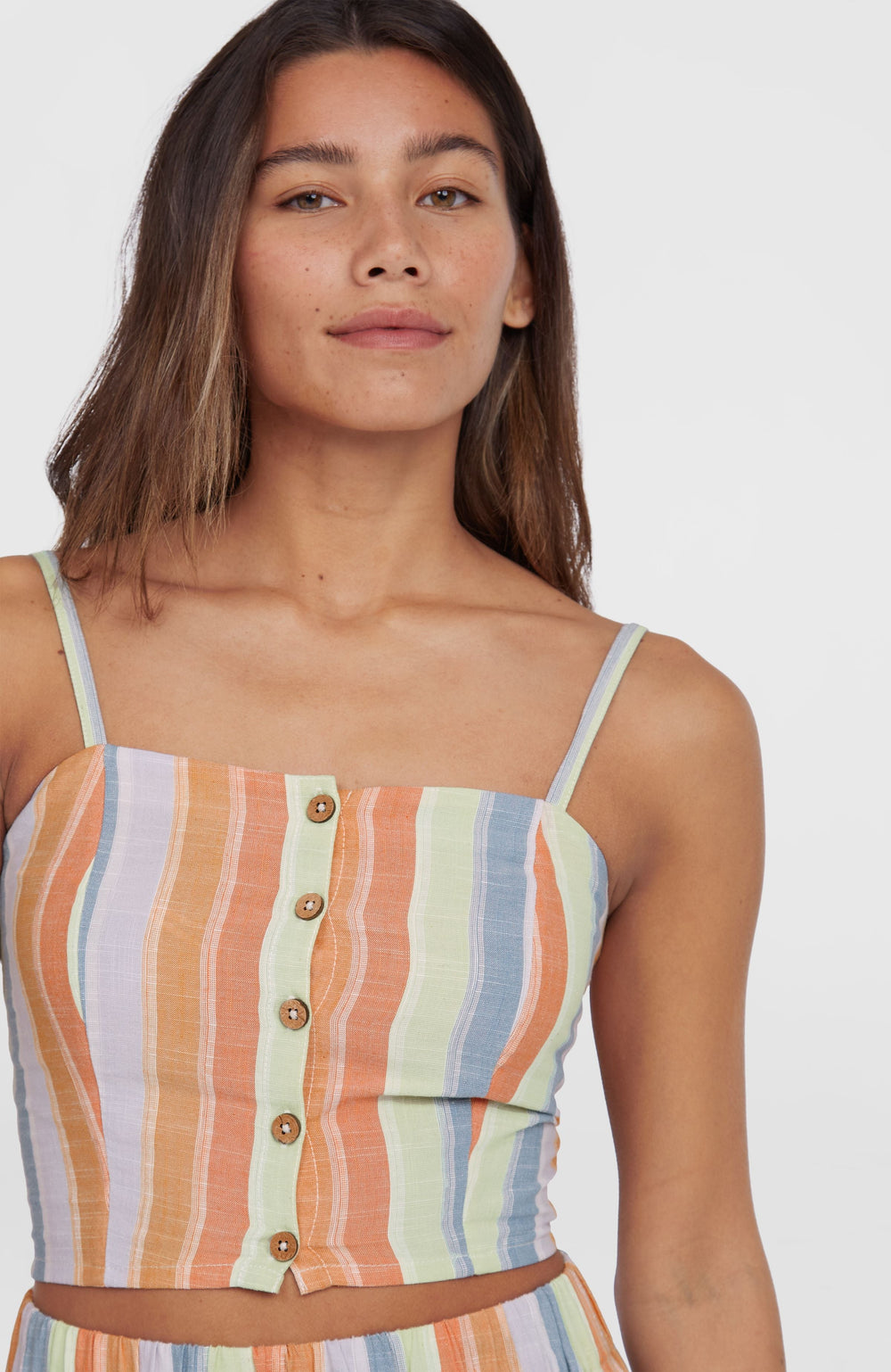 Beach Vintage Cropped Top Vintage Stripe