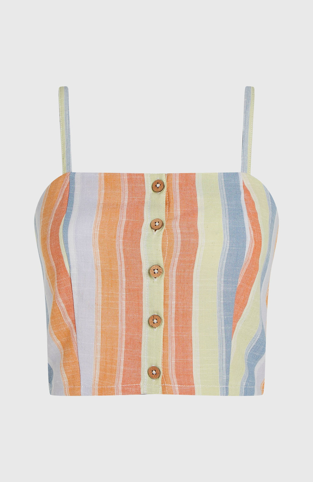 Beach Vintage Cropped Top Vintage Stripe