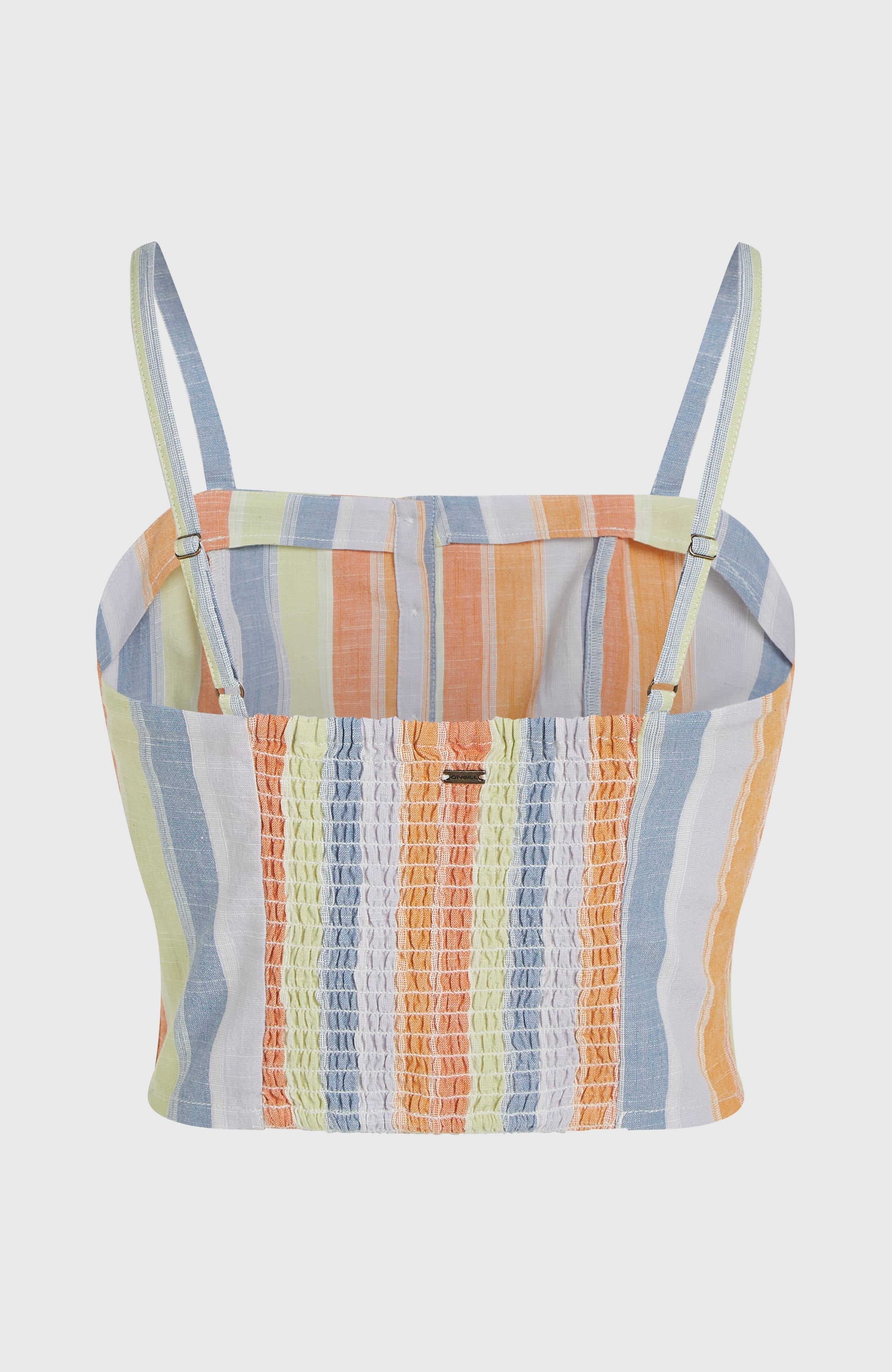 Beach Vintage Cropped Top Vintage Stripe