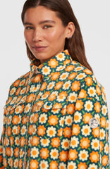 O'Riginals Superfleece Shirt Green Retro Flower