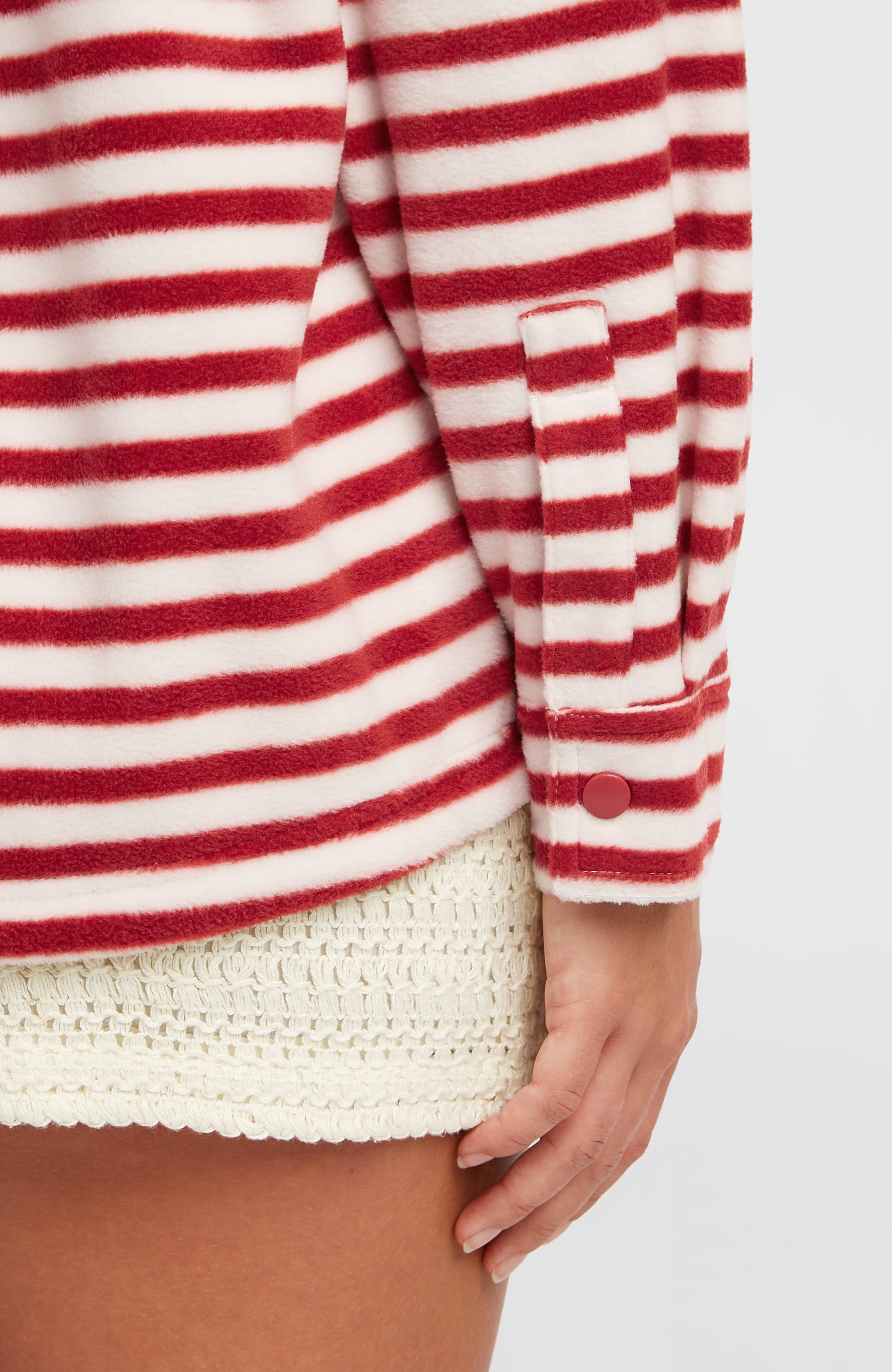 O'Riginals Superfleece Shirt White/Red Originals Stripe