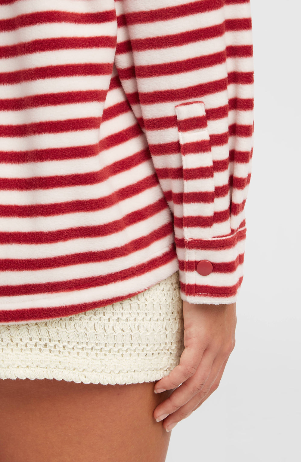 O'Riginals Superfleece Shirt White/Red Originals Stripe