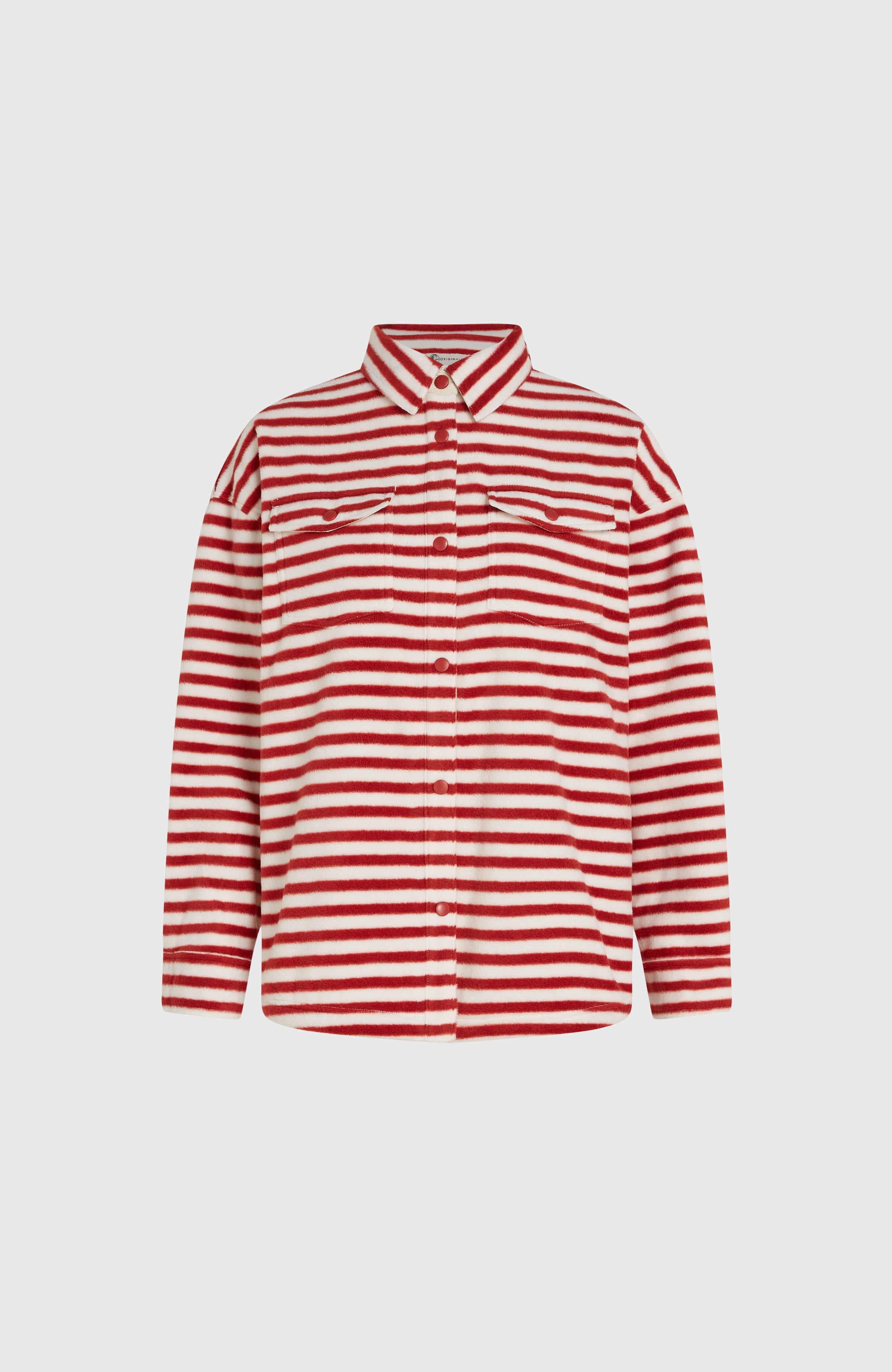 O'Riginals Superfleece Shirt White/Red Originals Stripe