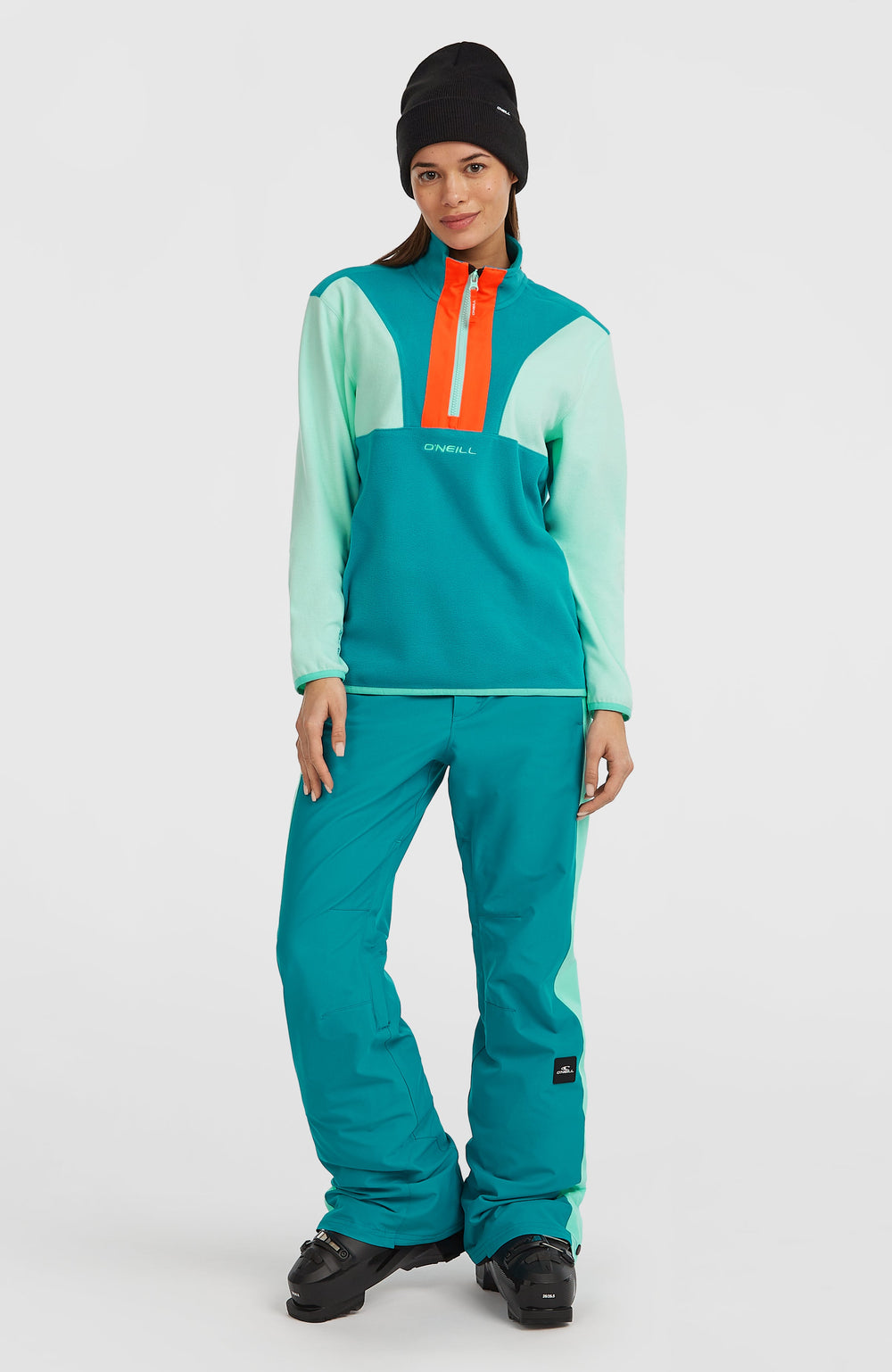 FWC'Cruz Triple Polartec® Half-Zip Fleece Retro Mint Colour Block