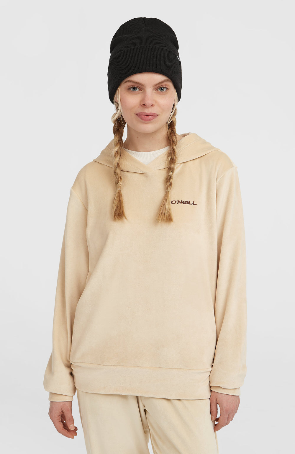 FWC'Cruz Velour Hoodie Macaron