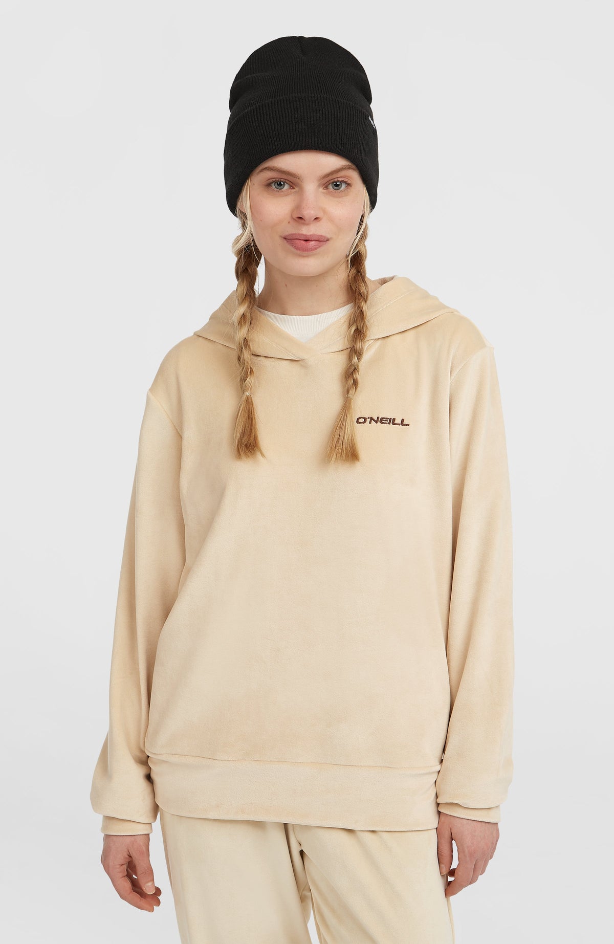 FWC'Cruz Velour Hoodie Macaron