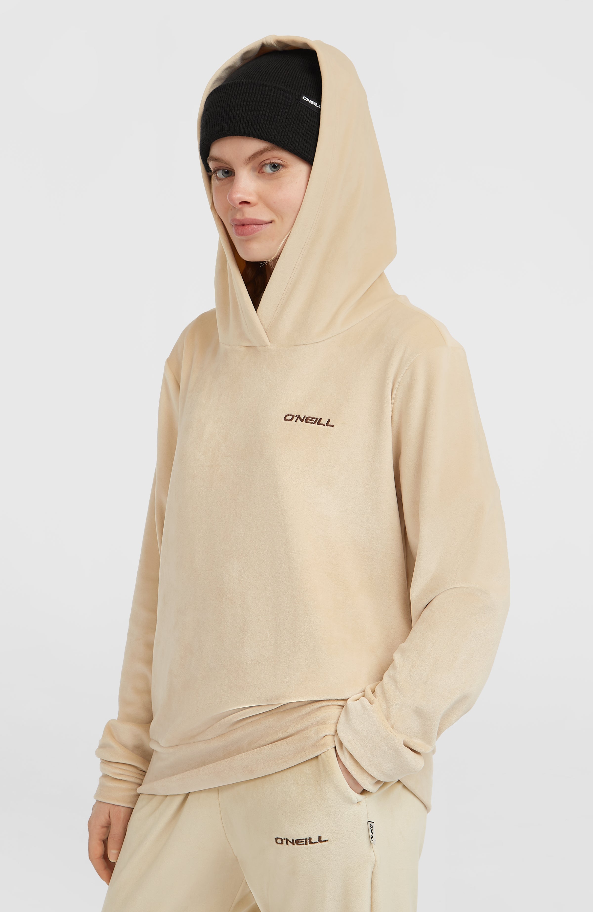 FWC'Cruz Velour Hoodie Macaron